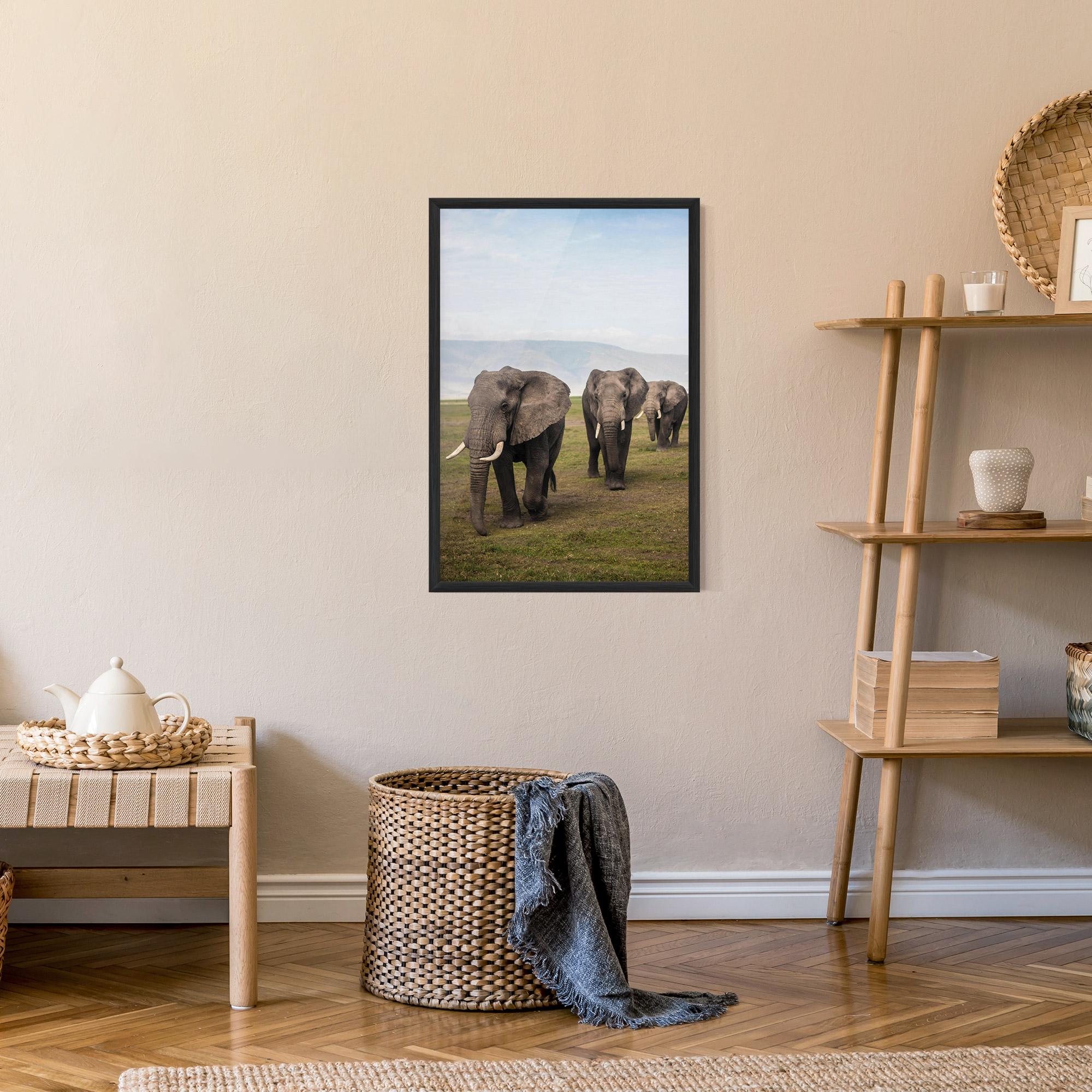 Plakat w Ramie Elephant Landscape mockup 9