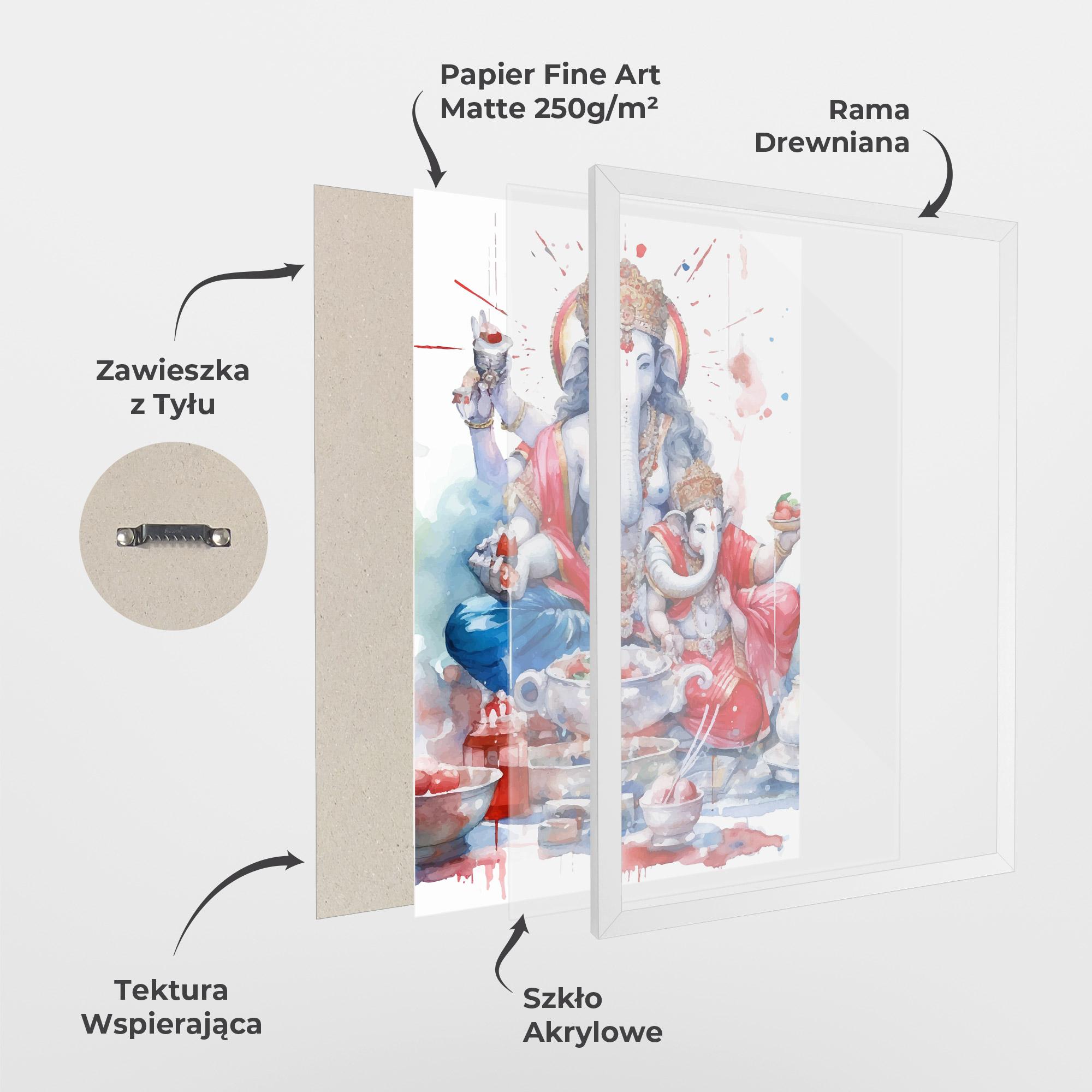 Plakat w Ramie Durga Puja Festival mockup 1