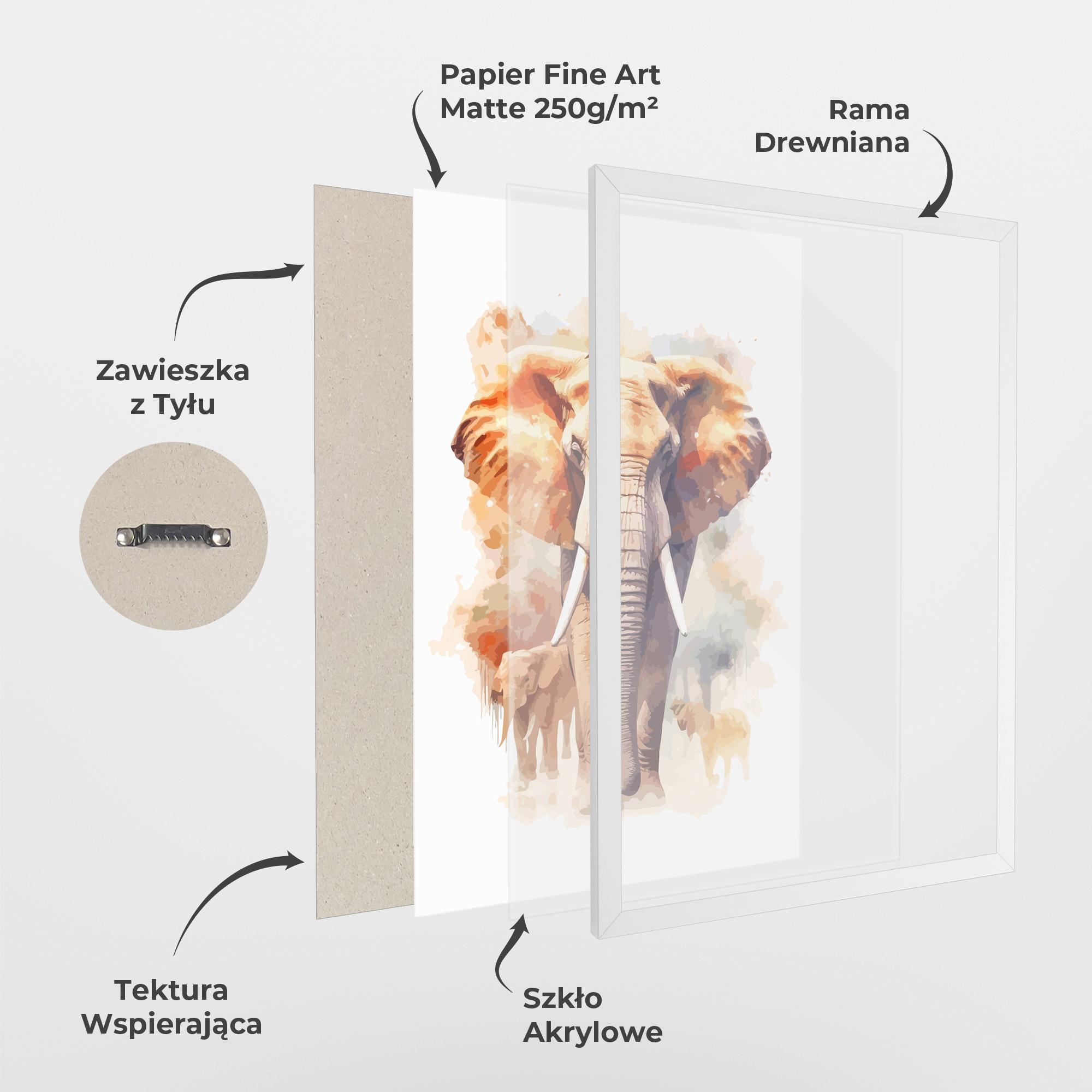 Plakat w Ramie Safari Animal mockup 1