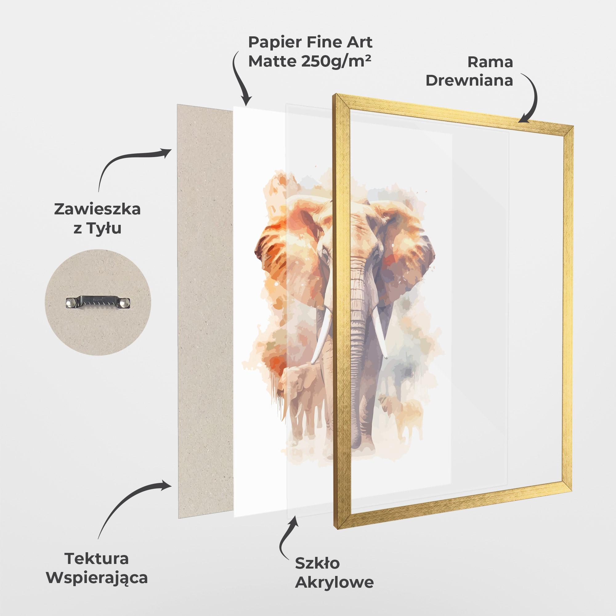 Plakat w Ramie Safari Animal mockup 1