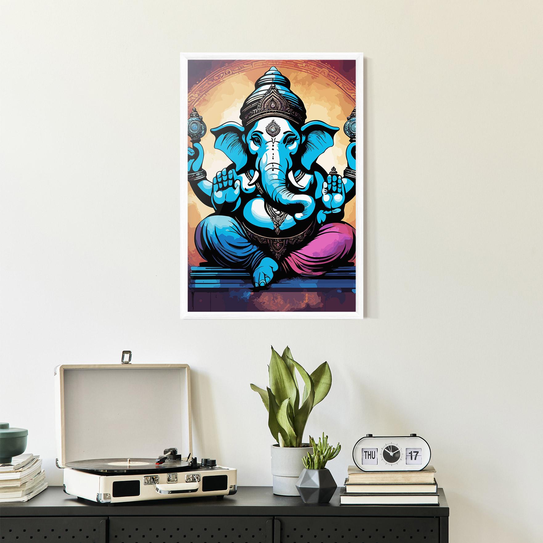 Plakat w Ramie Colorful Chaturthi mockup 2