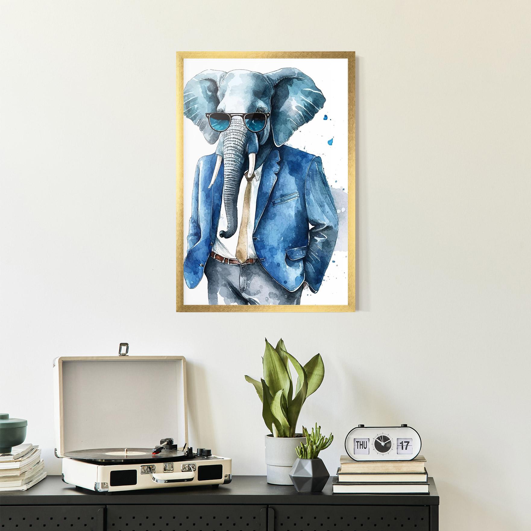 Plakat w Ramie Bussiness Elephant mockup 2