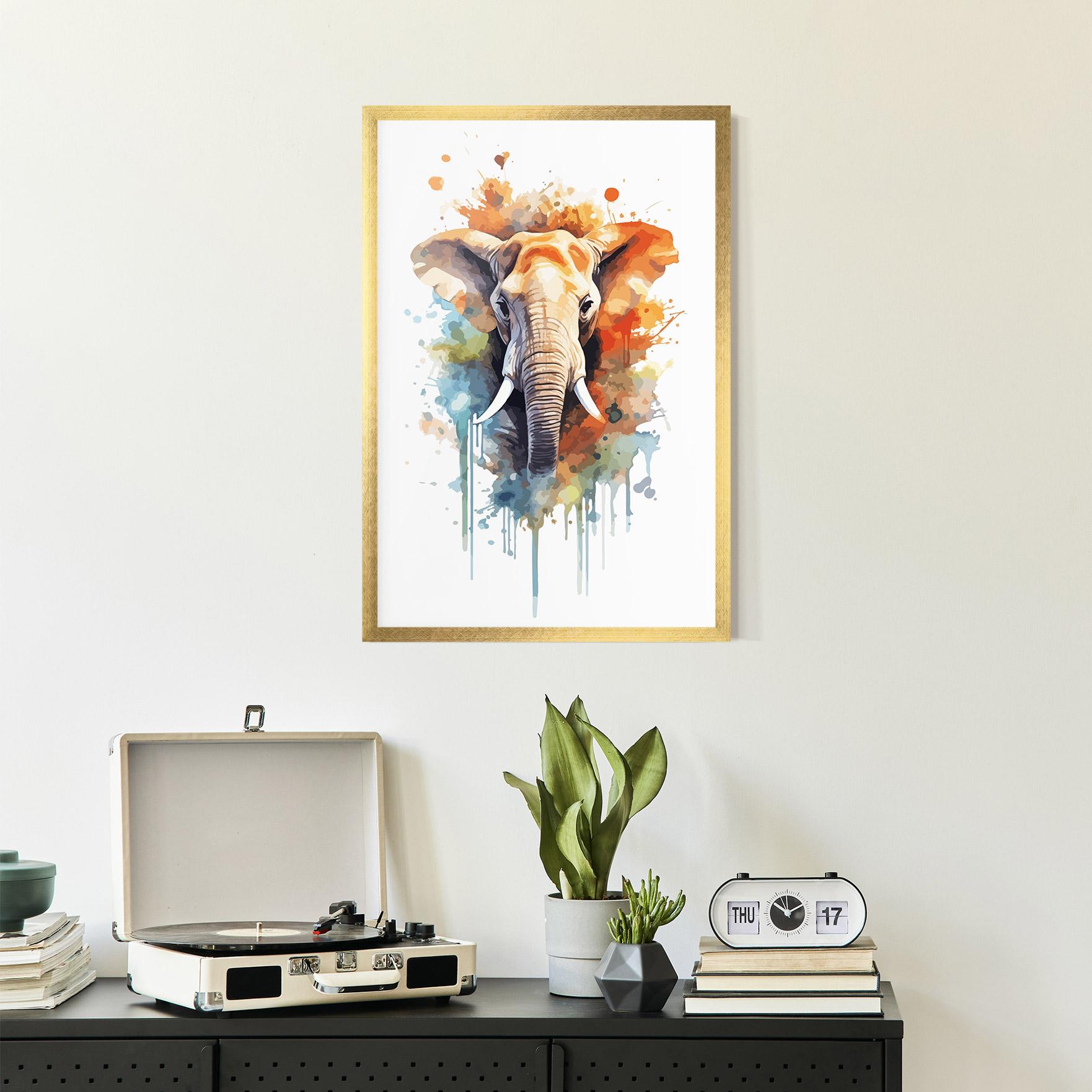 Plakat w Ramie Safari Animal Art mockup 2