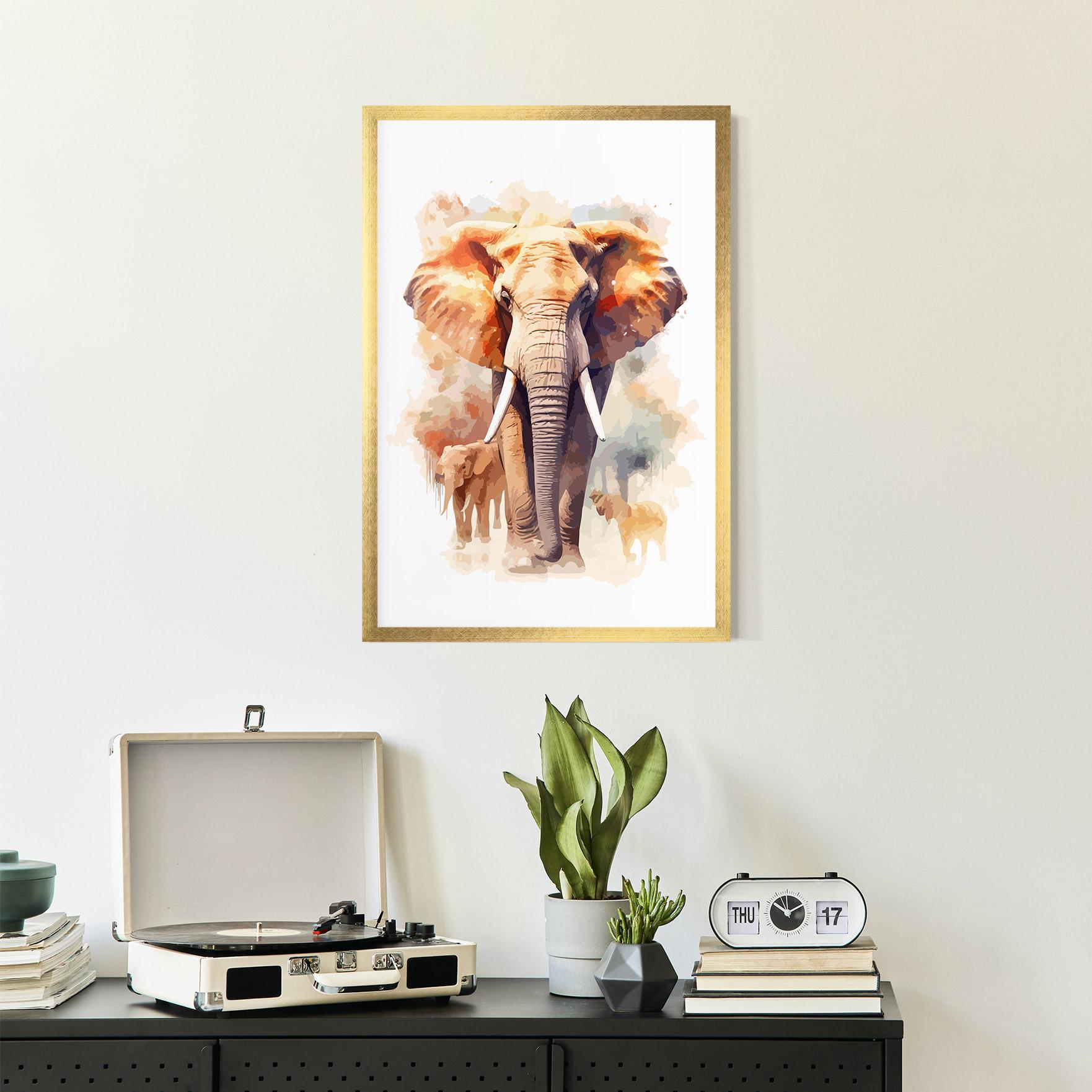 Plakat w Ramie Safari Animal mockup 2