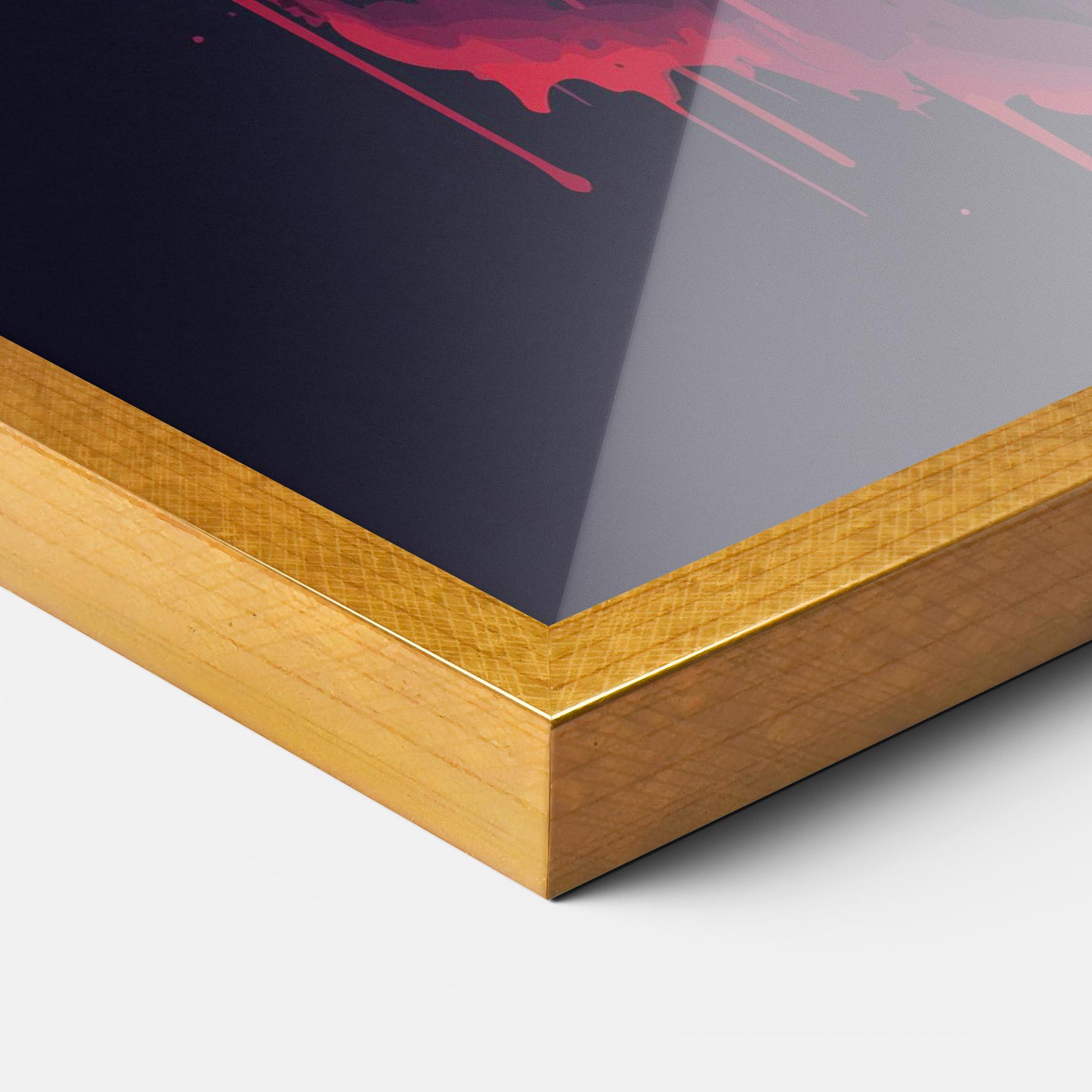 Plakat w Ramie Blue Red Elephant mockup 3