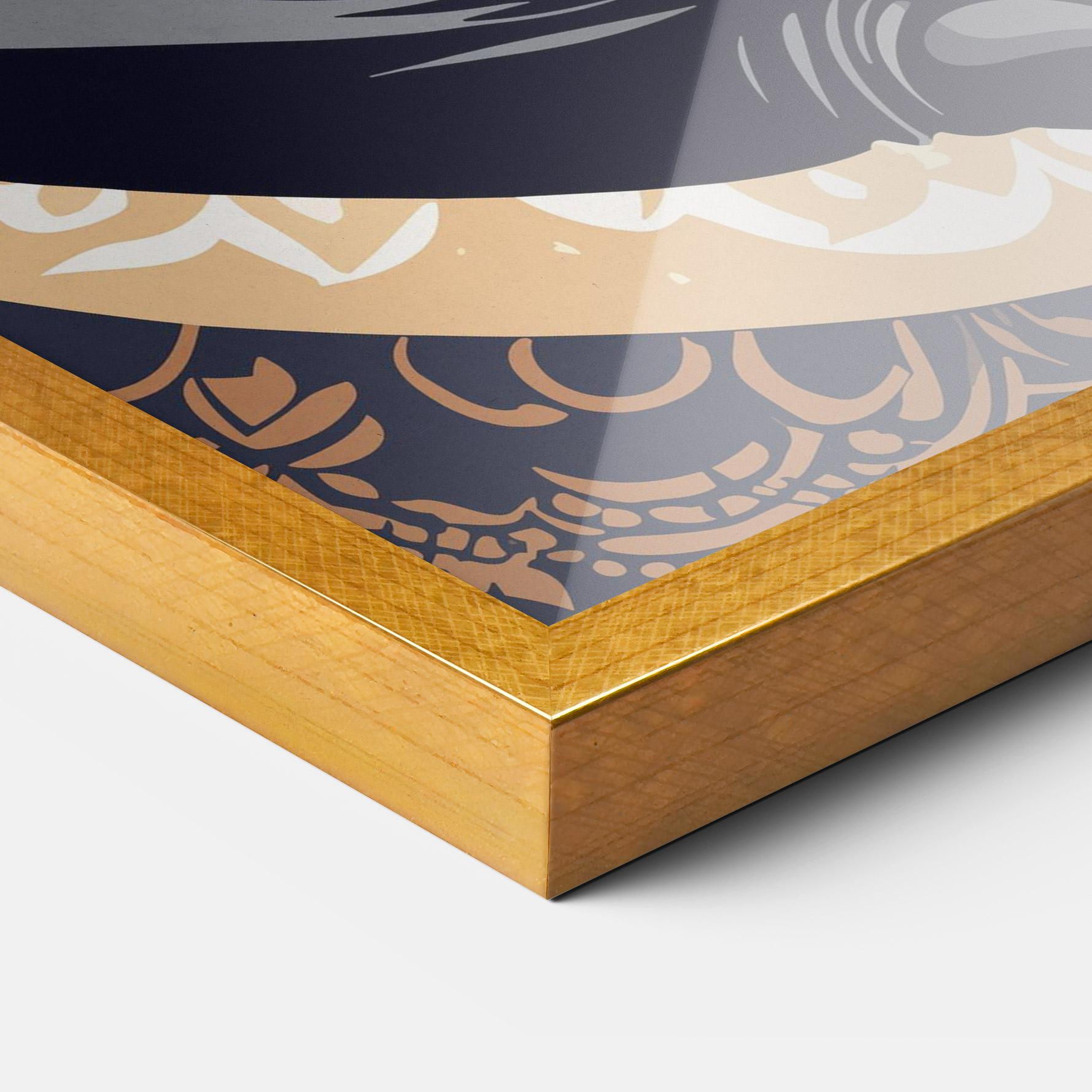 Plakat w Ramie Elefant Color Mix mockup 3