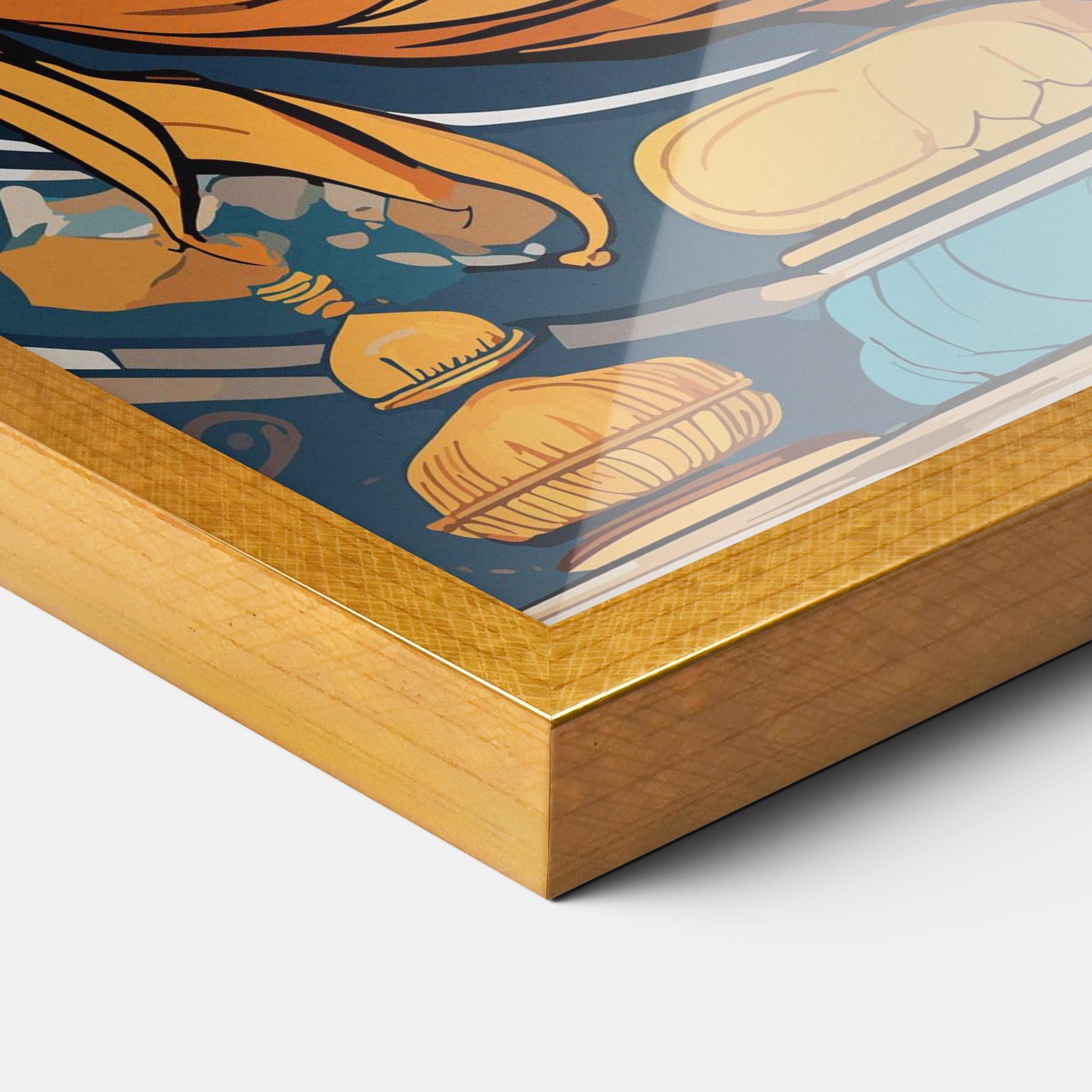 Plakat w Ramie Gold Ganpati mockup 3