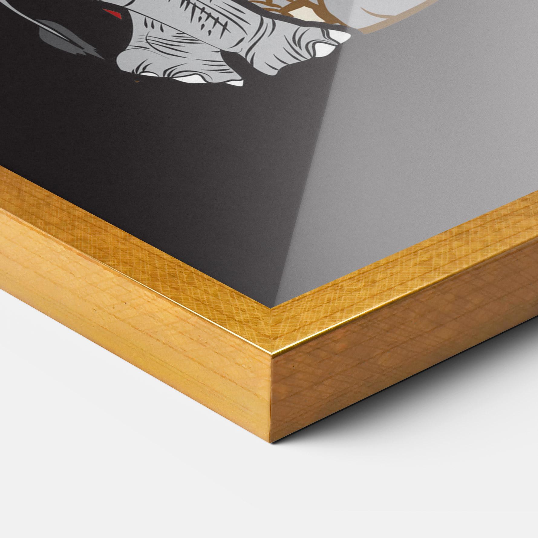 Plakat w Ramie Three Elephant mockup 3