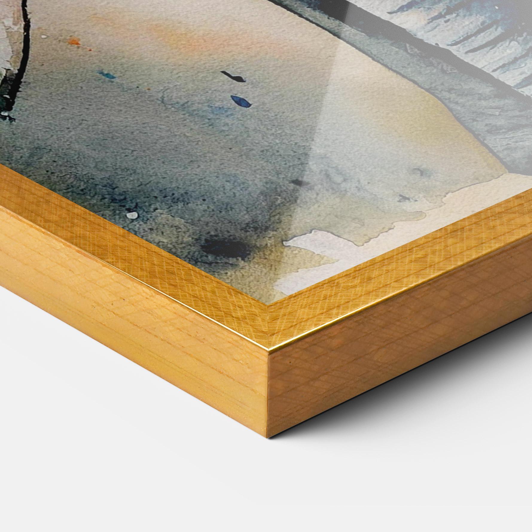 Plakat w Ramie Watercolor Elephant Art mockup 3