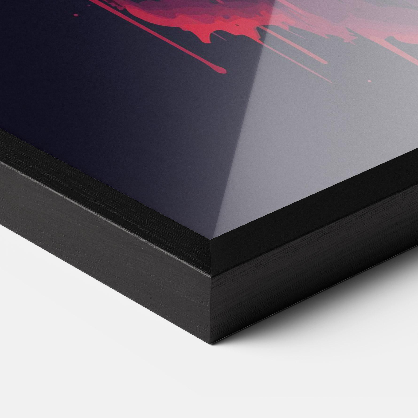 Plakat w Ramie Blue Red Elephant mockup 3