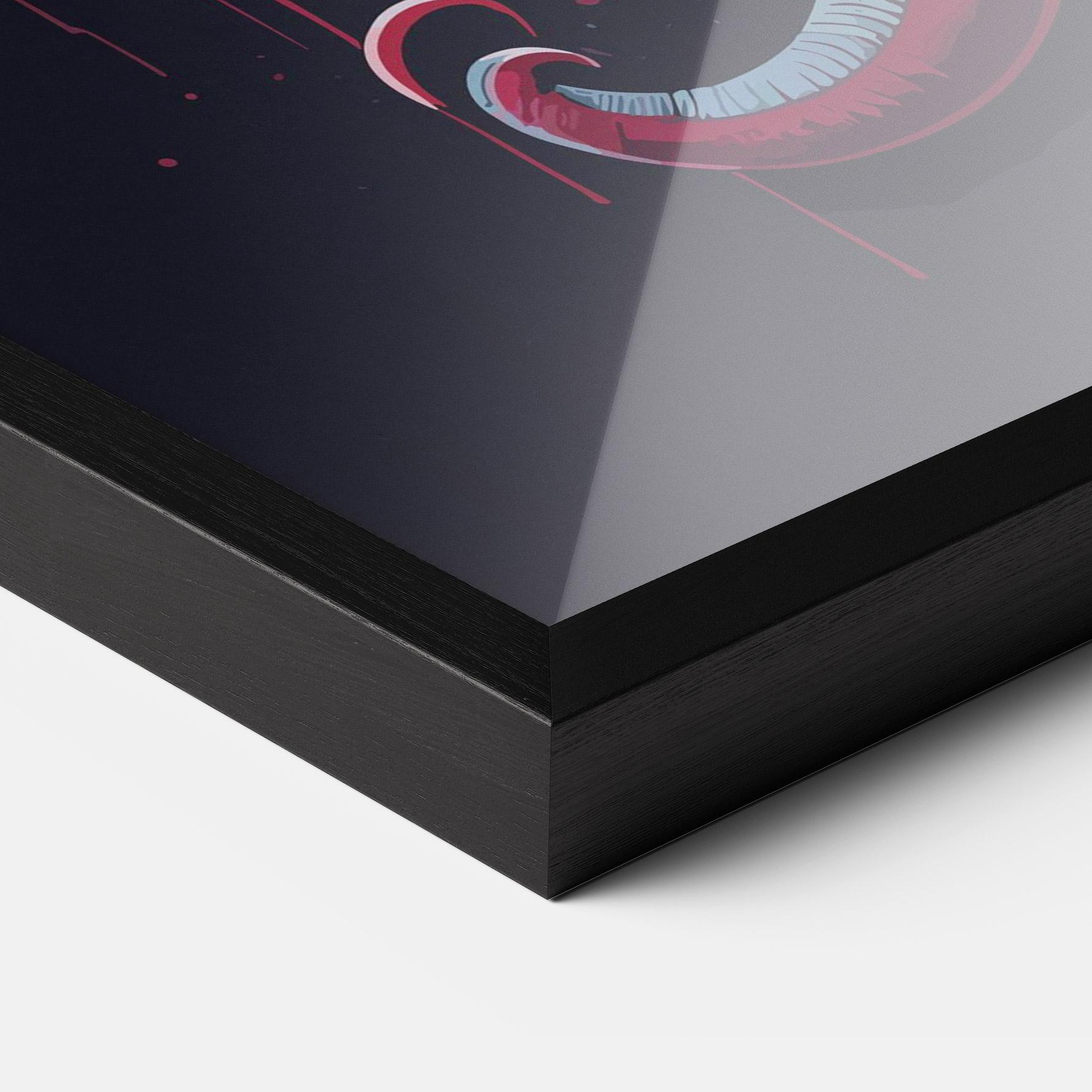 Plakat w Ramie Red Blue Elephant mockup 3