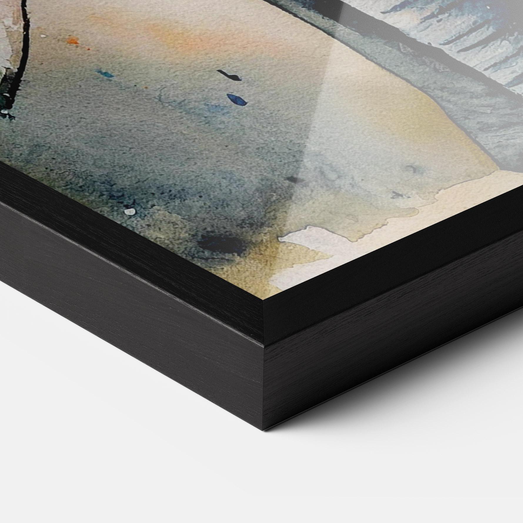 Plakat w Ramie Watercolor Elephant Art mockup 3