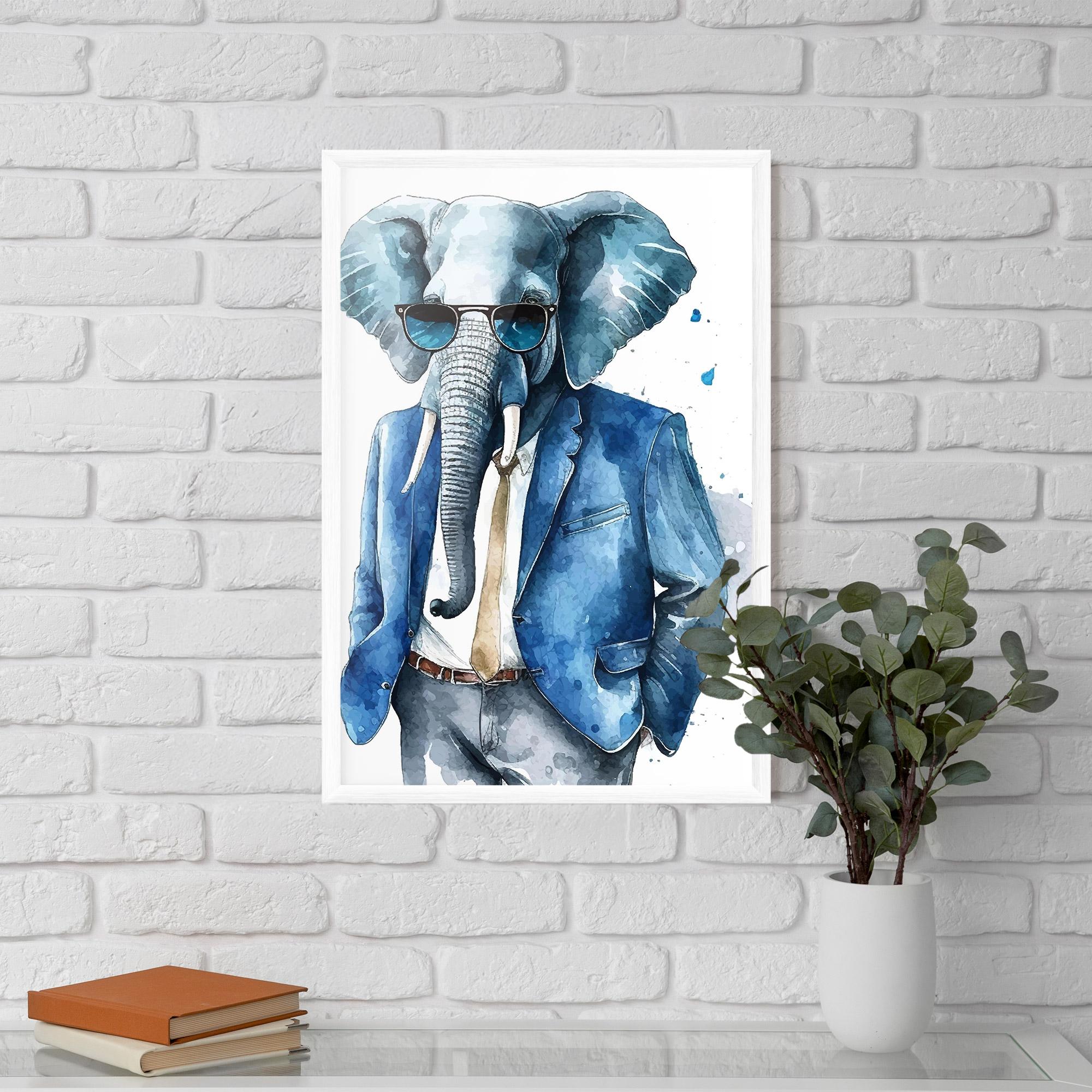Plakat w Ramie Bussiness Elephant mockup 5