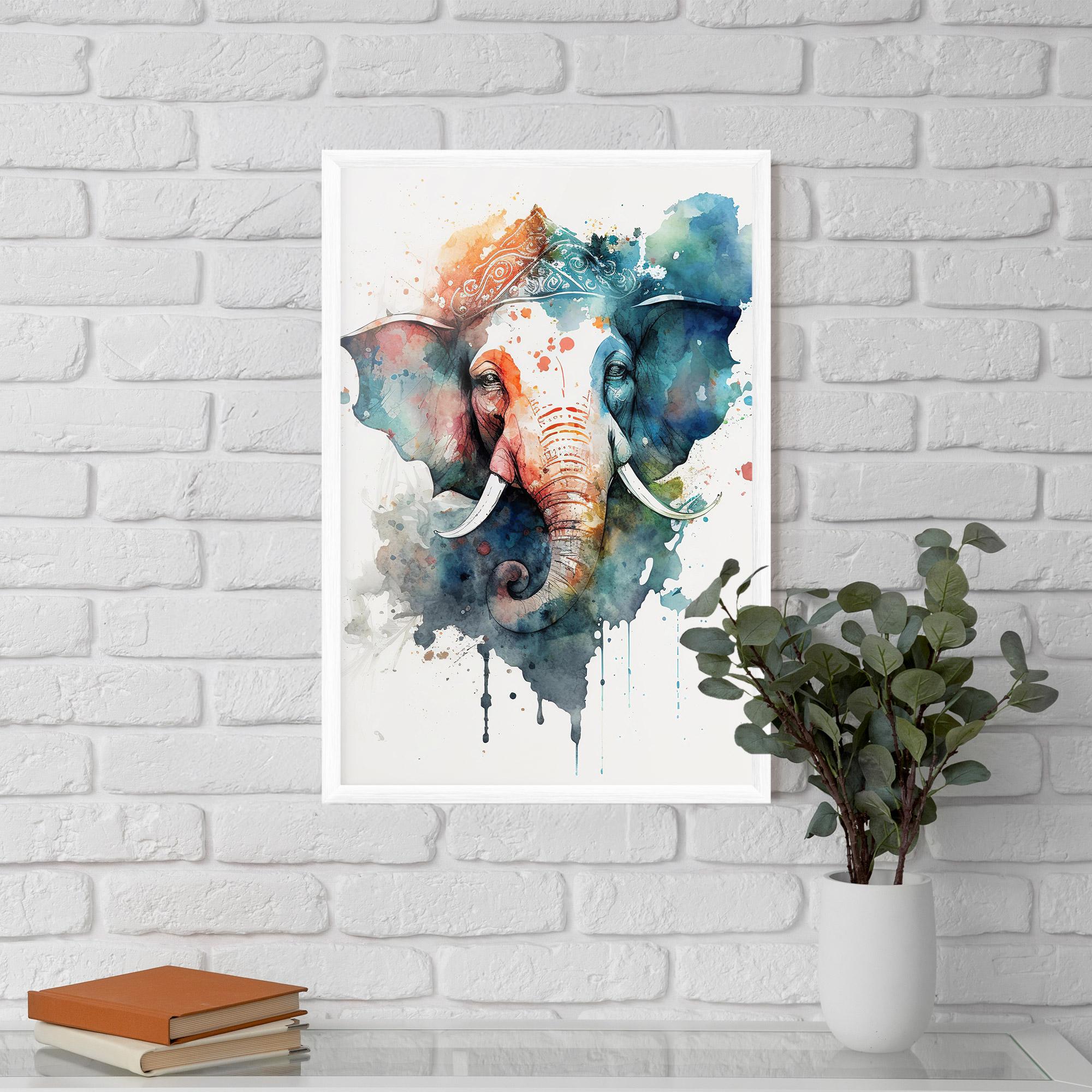 Plakat w Ramie Ganesha Chaturthi mockup 5