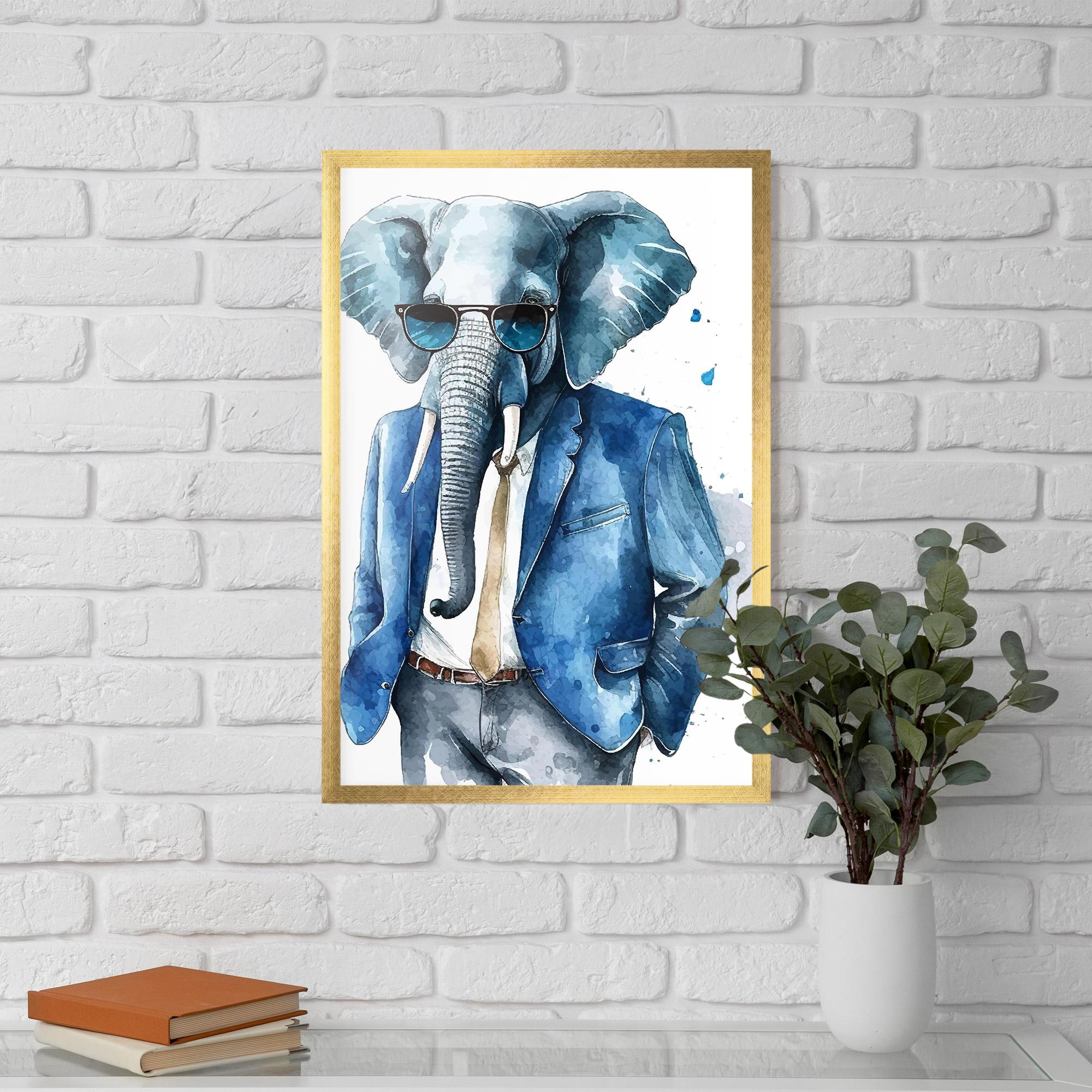 Plakat w Ramie Bussiness Elephant mockup 5