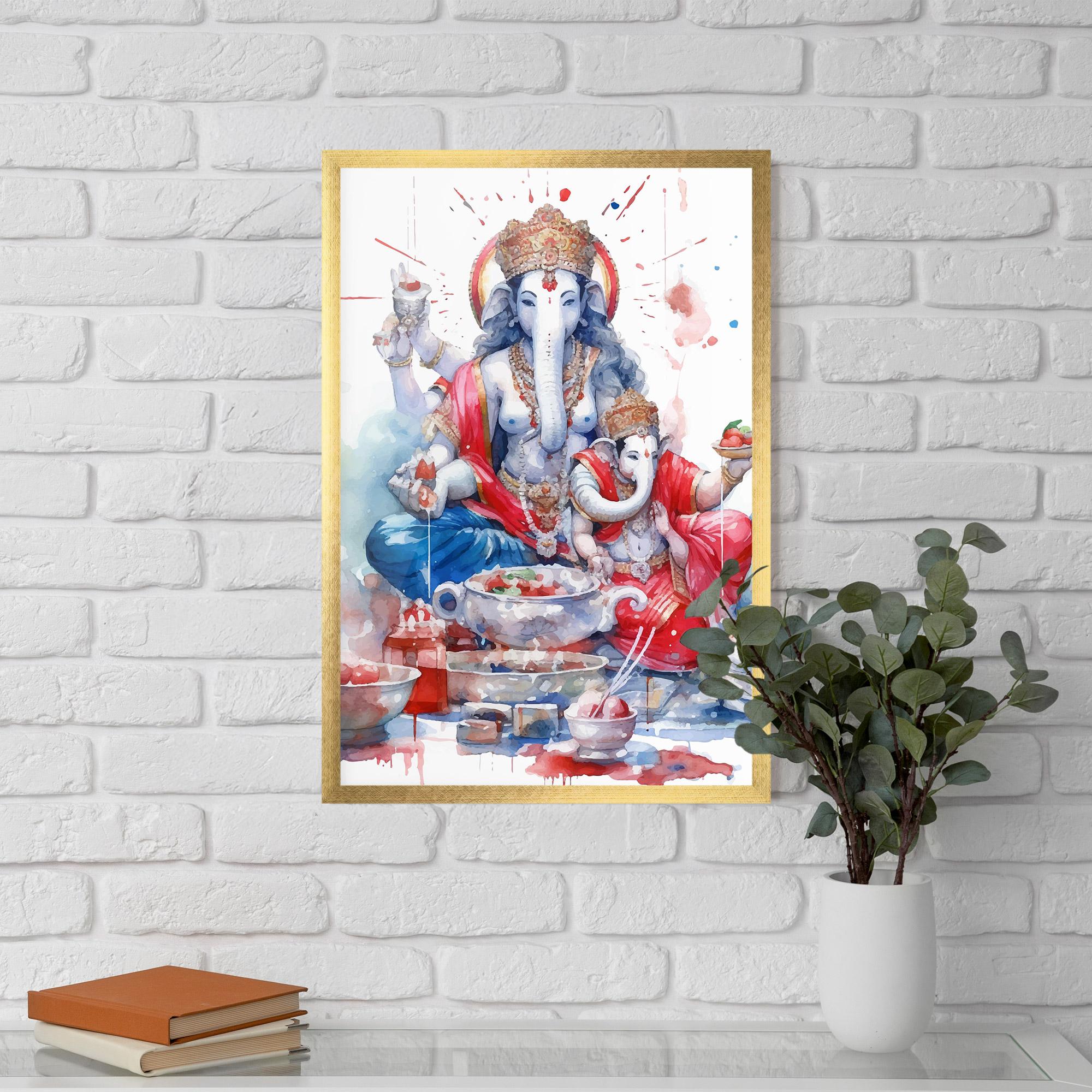 Plakat w Ramie Durga Puja Festival mockup 5
