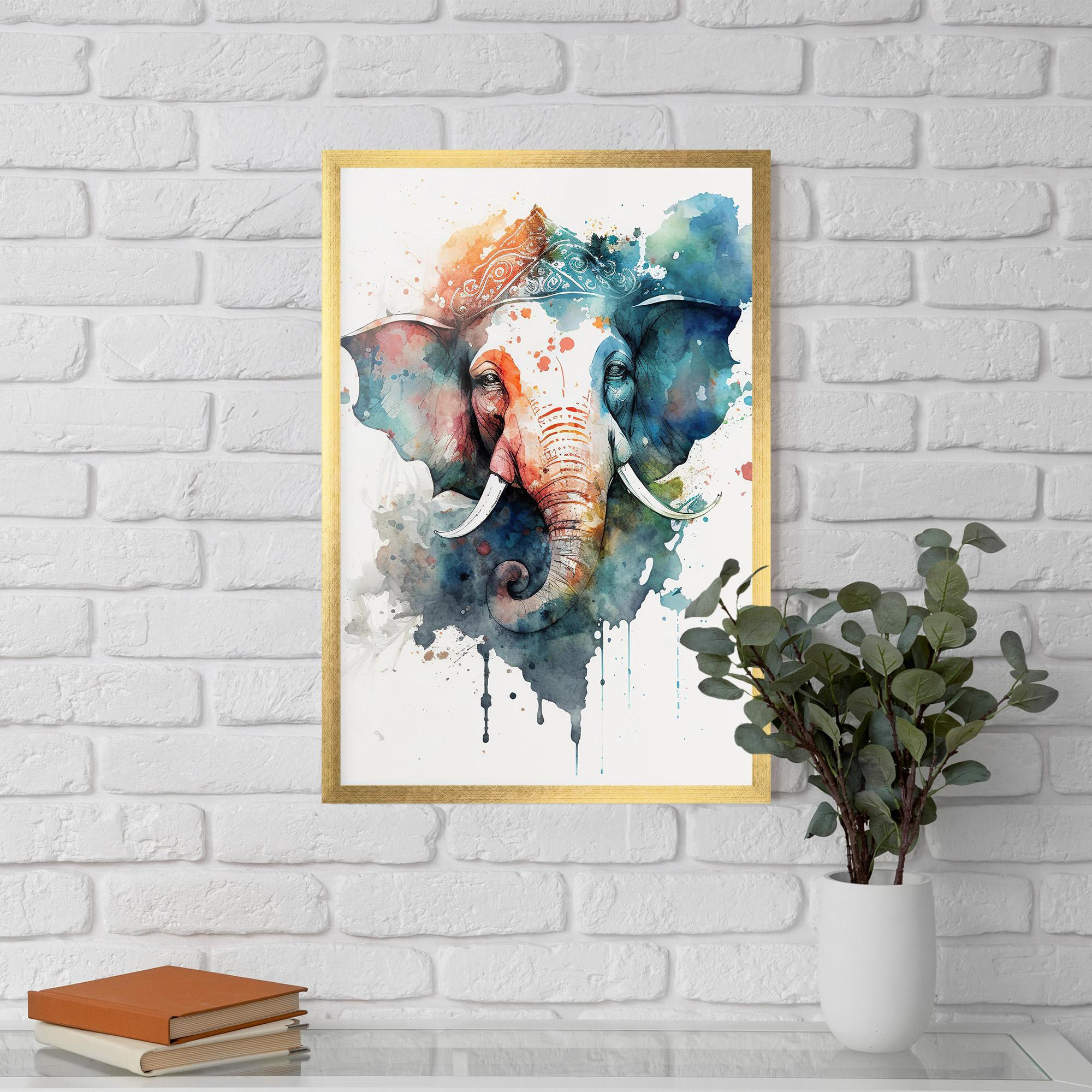 Plakat w Ramie Ganesha Chaturthi mockup 5