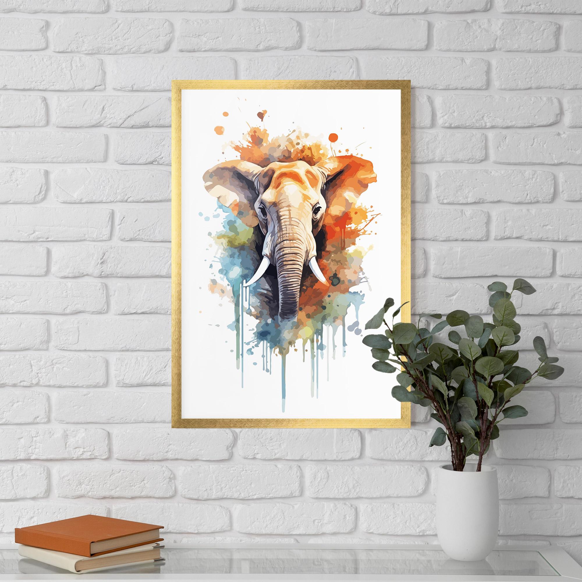 Plakat w Ramie Safari Animal Art mockup 5