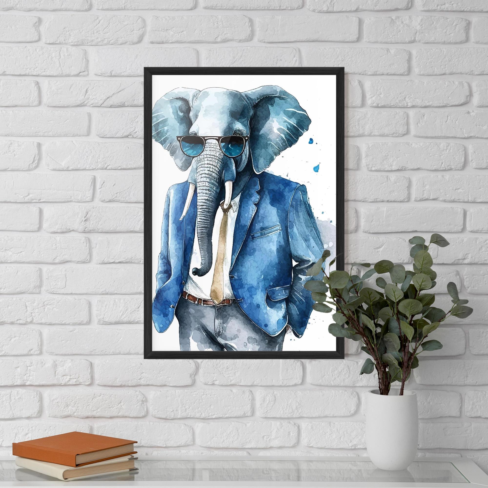 Plakat w Ramie Bussiness Elephant mockup 5