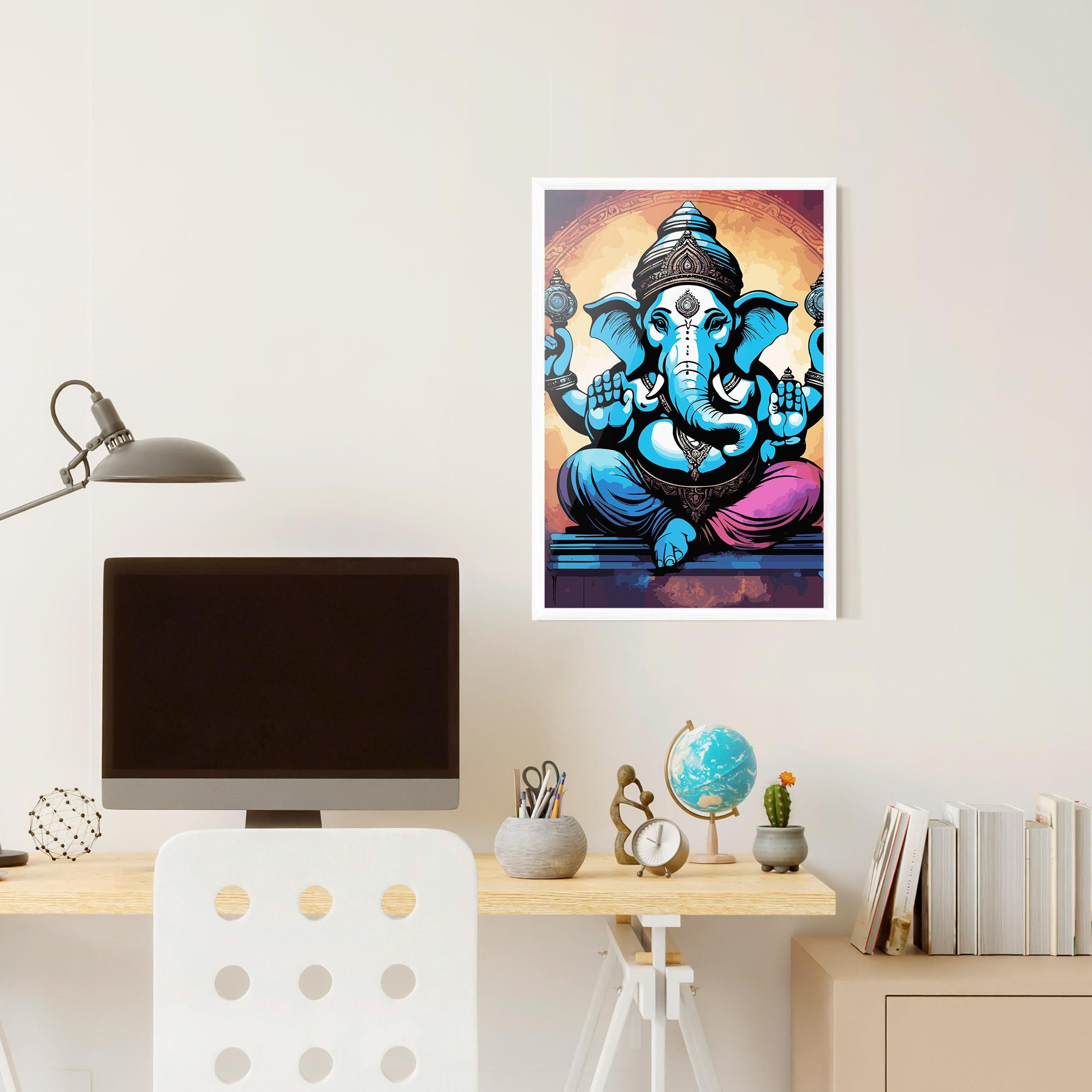 Plakat w Ramie Colorful Chaturthi mockup 6