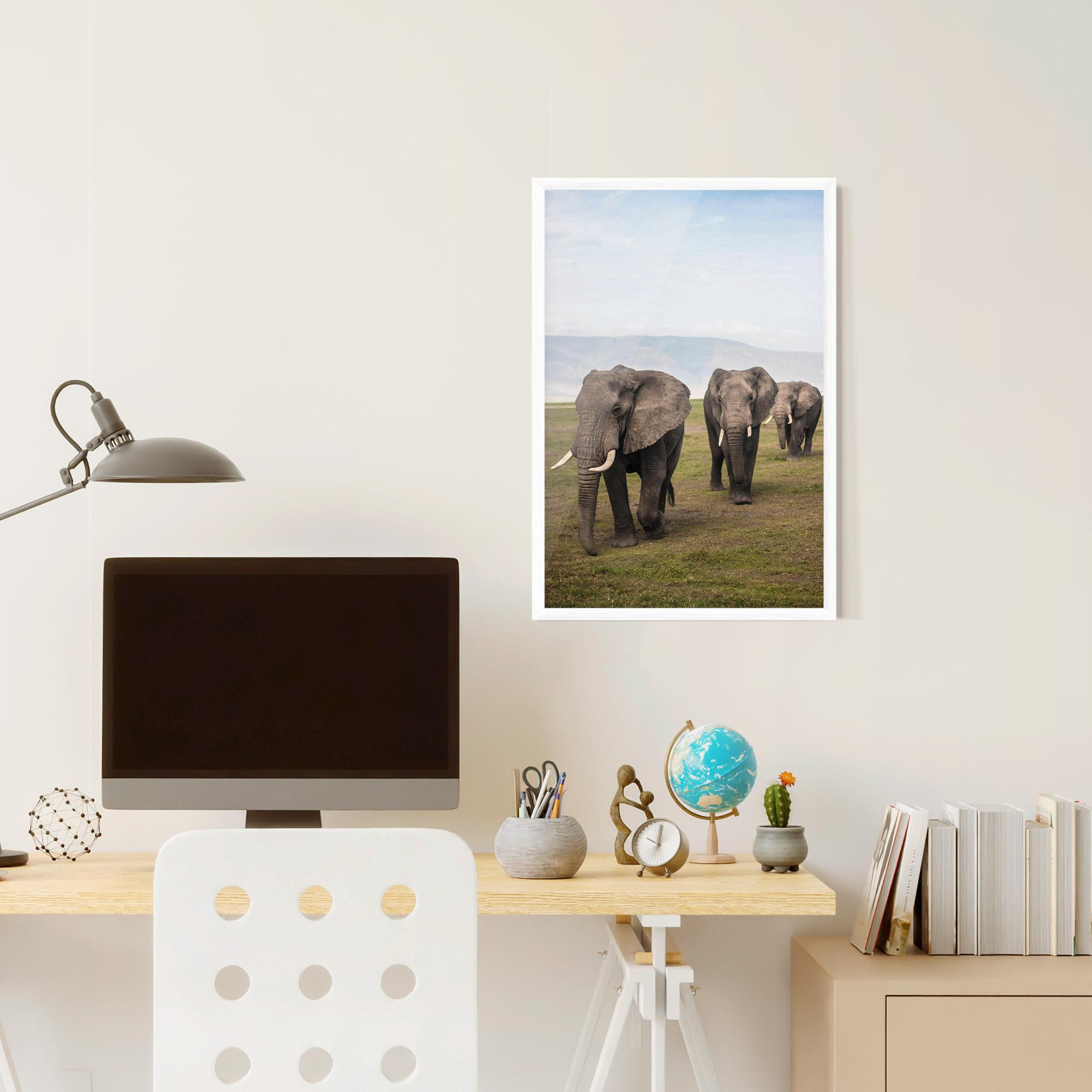 Plakat w Ramie Elephant Landscape mockup 6