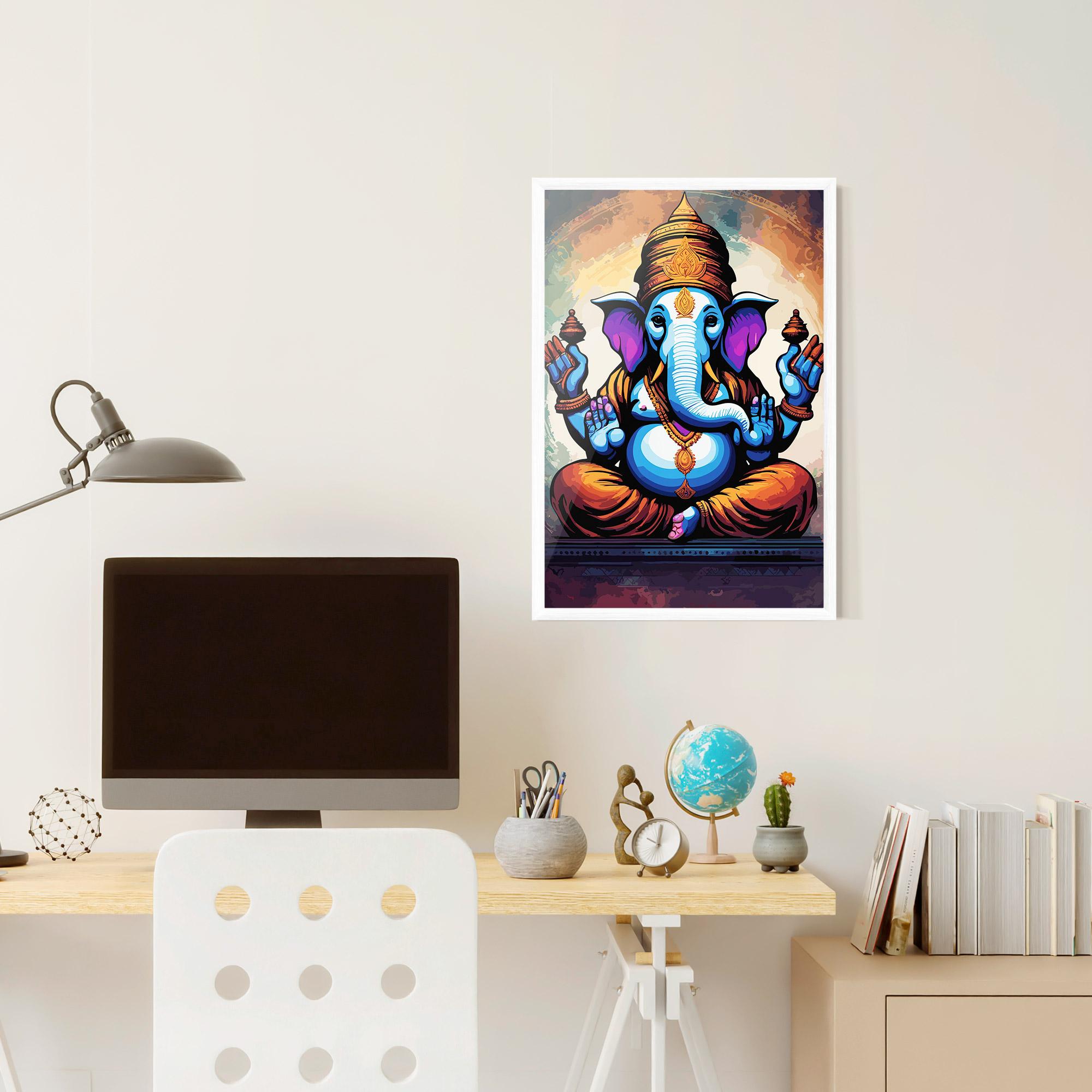 Plakat w Ramie Ganesh Colorful mockup 6