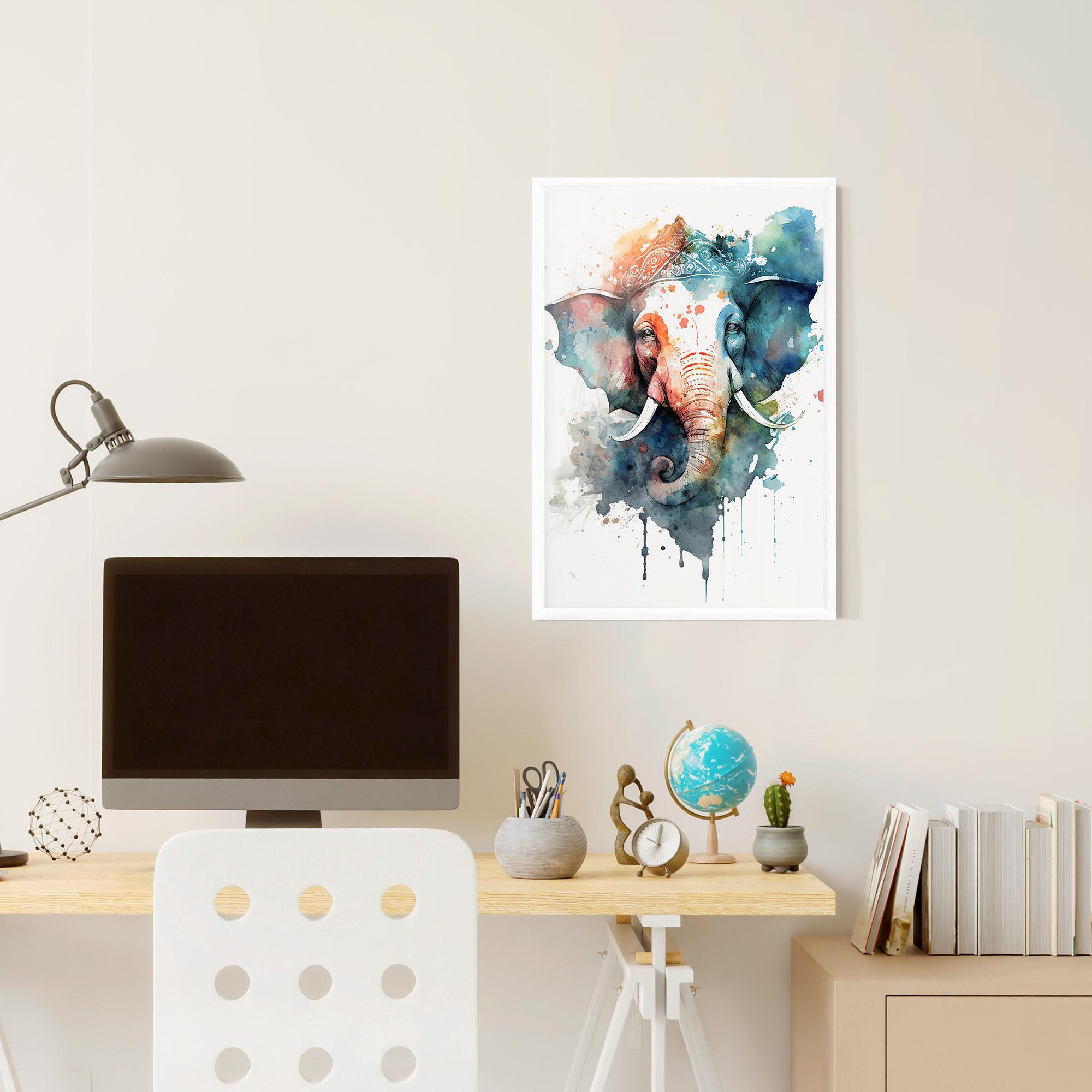 Plakat w Ramie Ganesha Chaturthi mockup 6