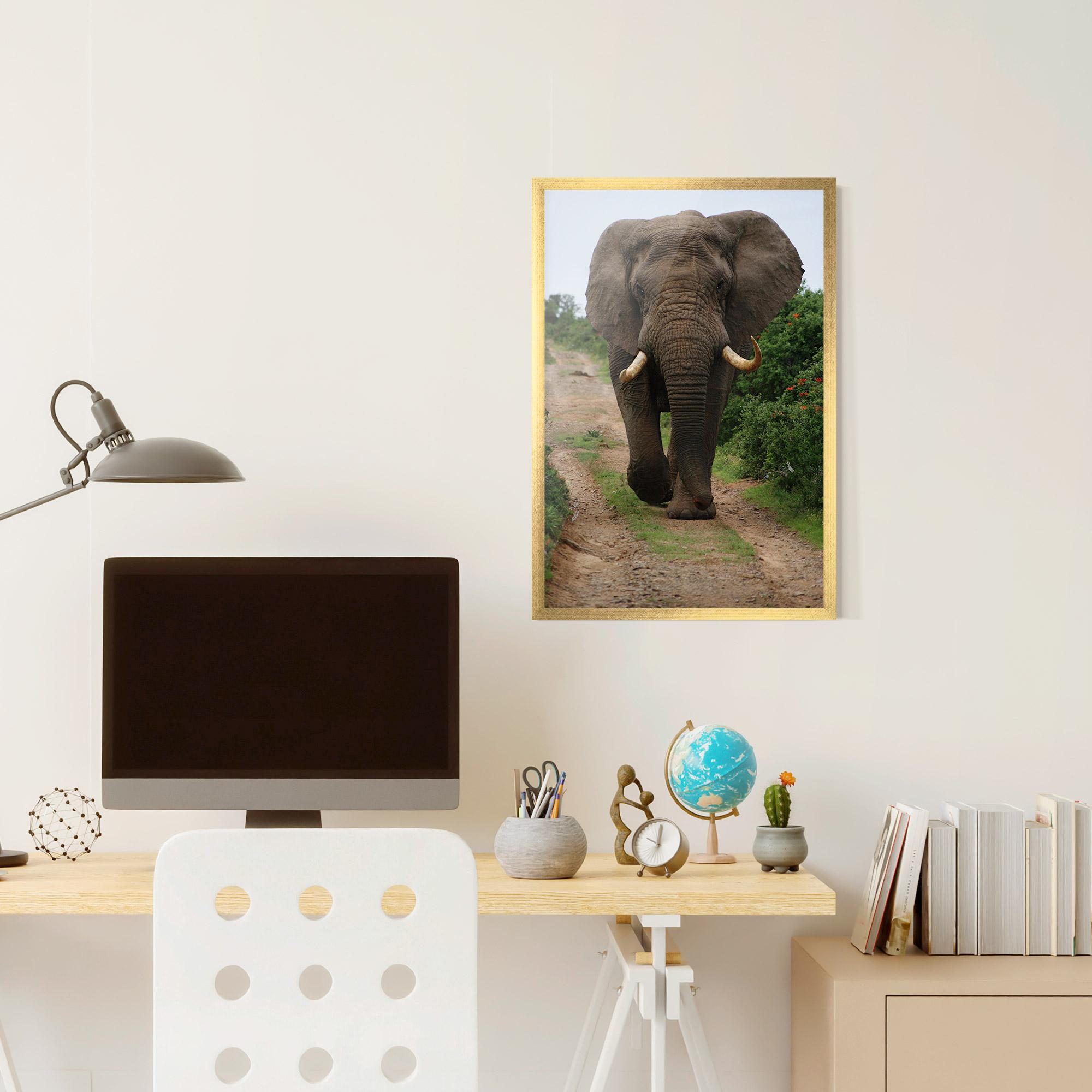 Plakat w Ramie Elephant Safari mockup 6