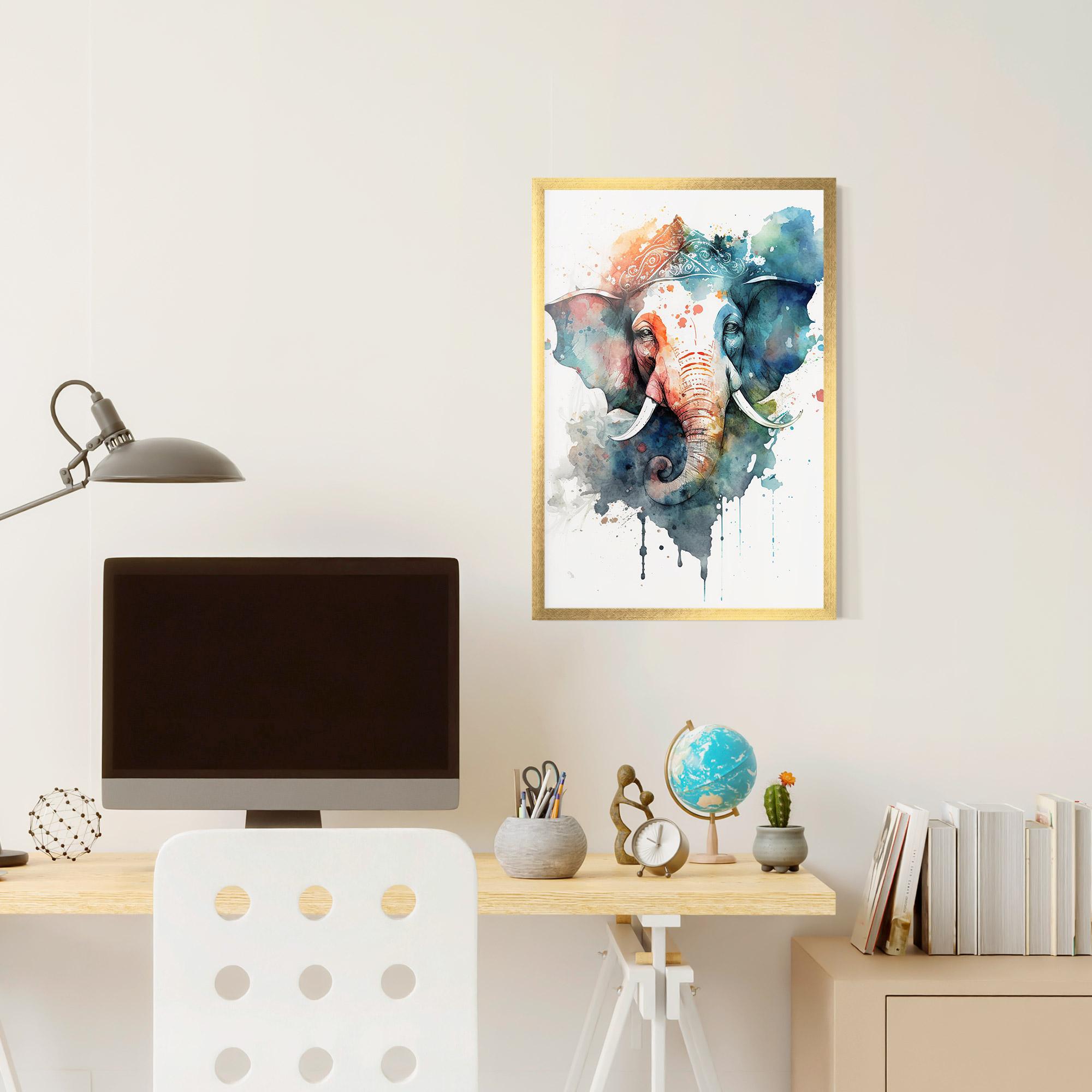 Plakat w Ramie Ganesha Chaturthi mockup 6