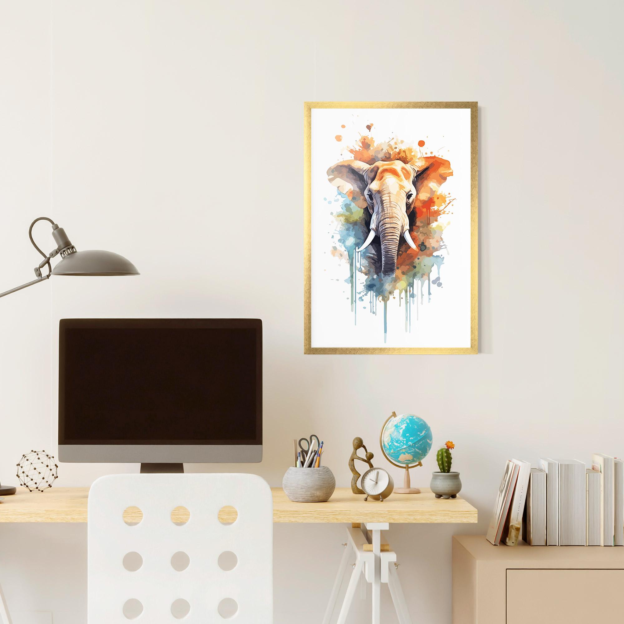 Plakat w Ramie Safari Animal Art mockup 6