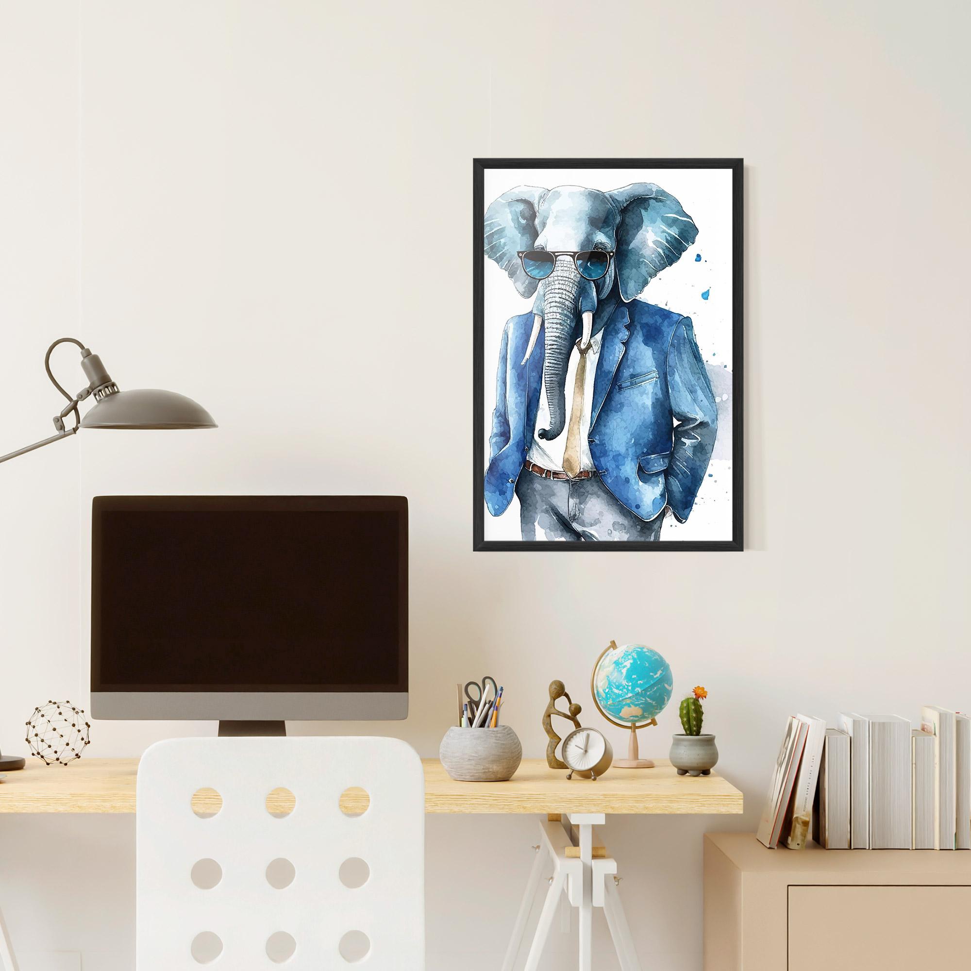 Plakat w Ramie Bussiness Elephant mockup 6