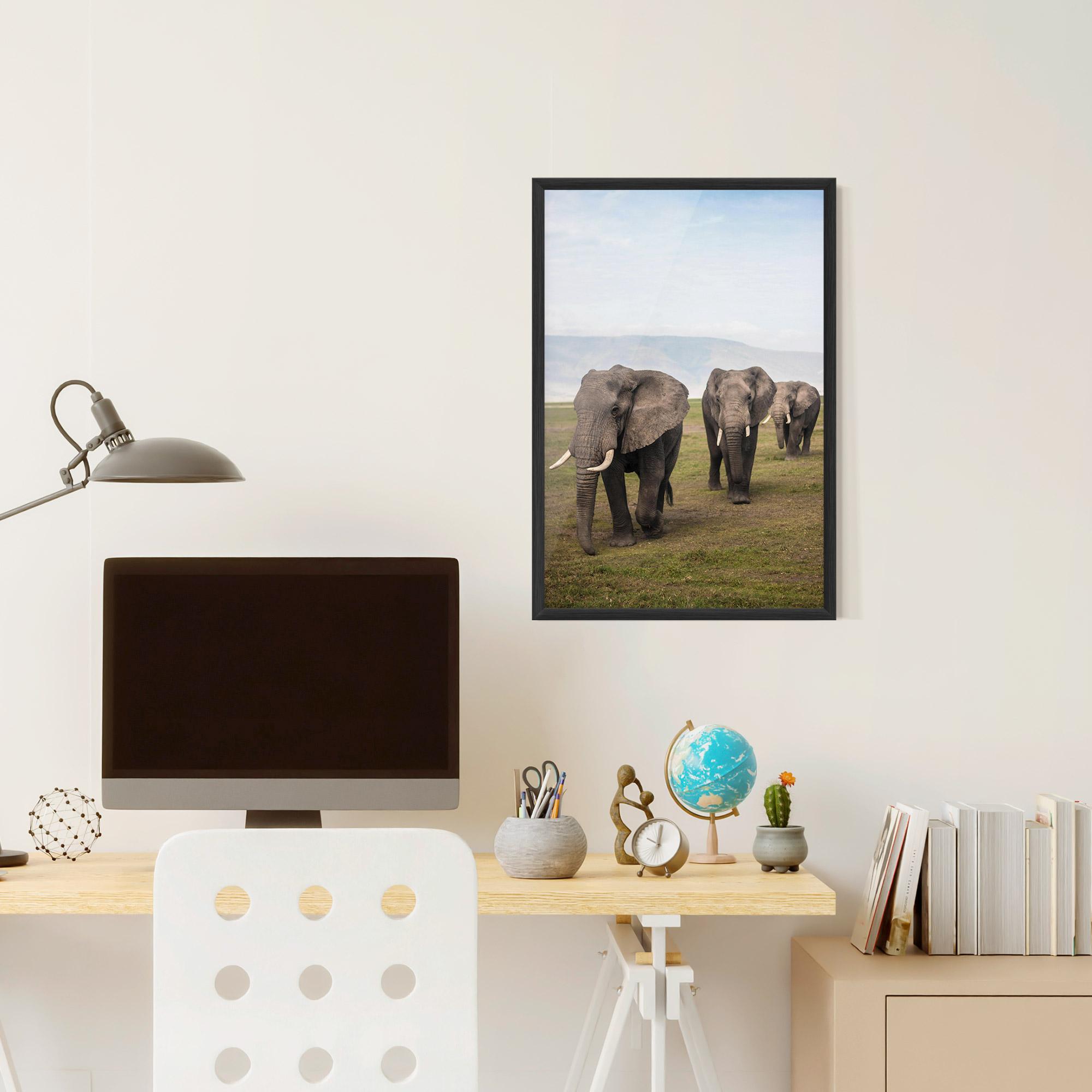 Plakat w Ramie Elephant Landscape mockup 6