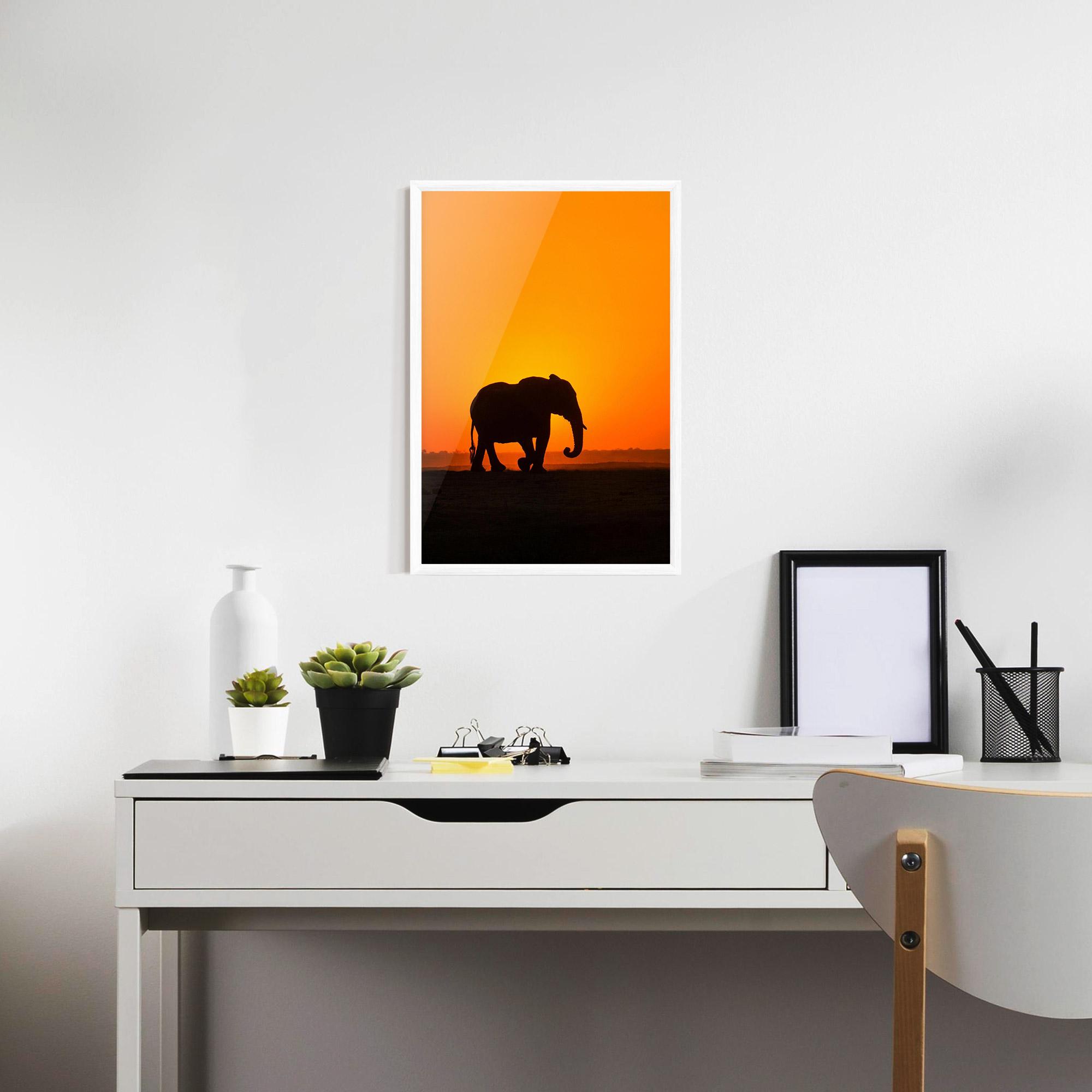 Plakat w Ramie Beautiful Elephant mockup 7
