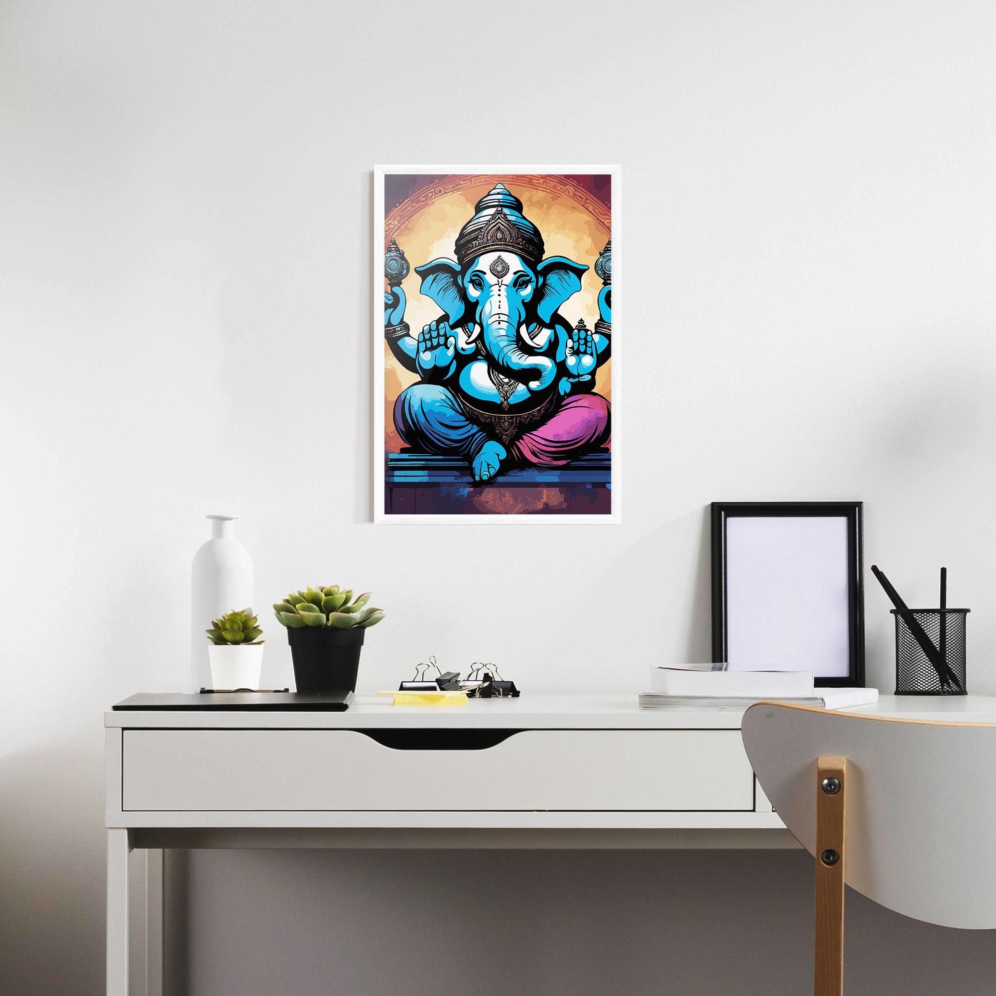 Plakat w Ramie Colorful Chaturthi mockup 7