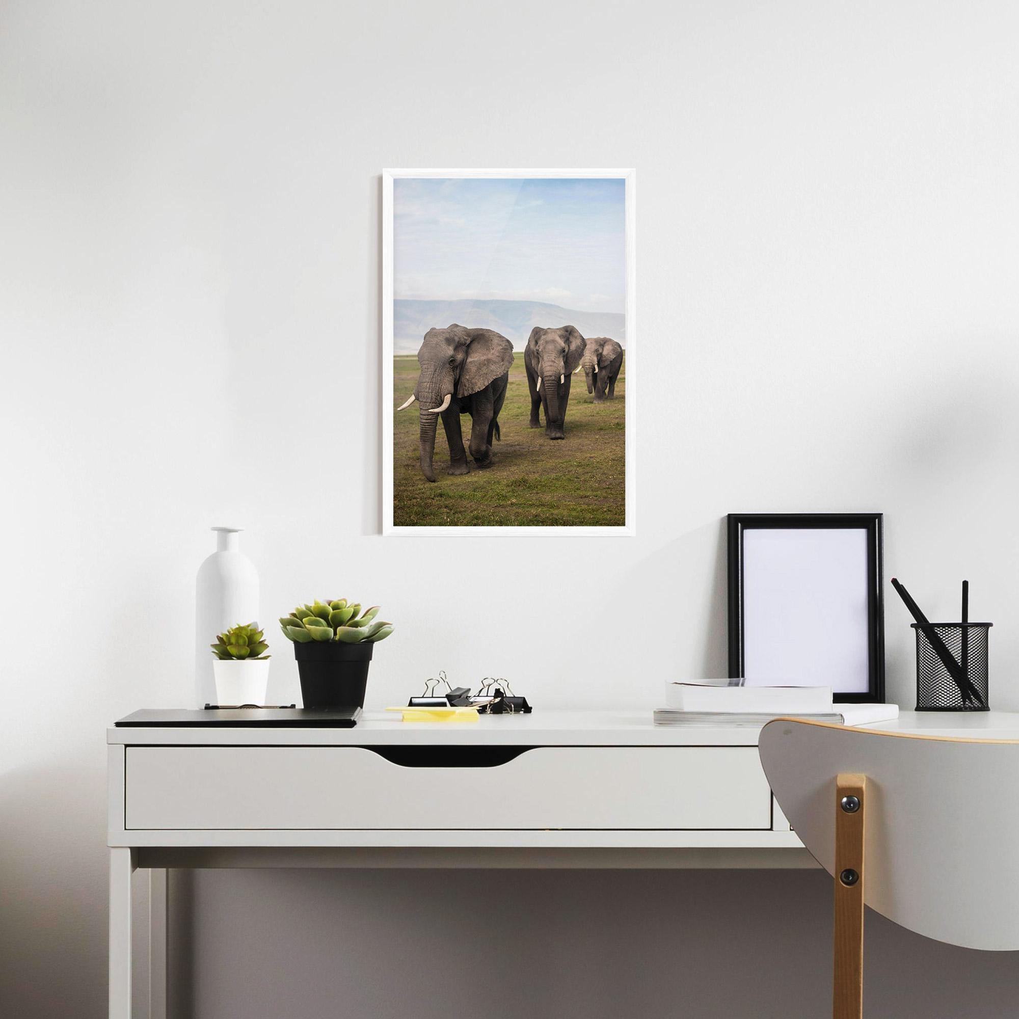 Plakat w Ramie Elephant Landscape mockup 7