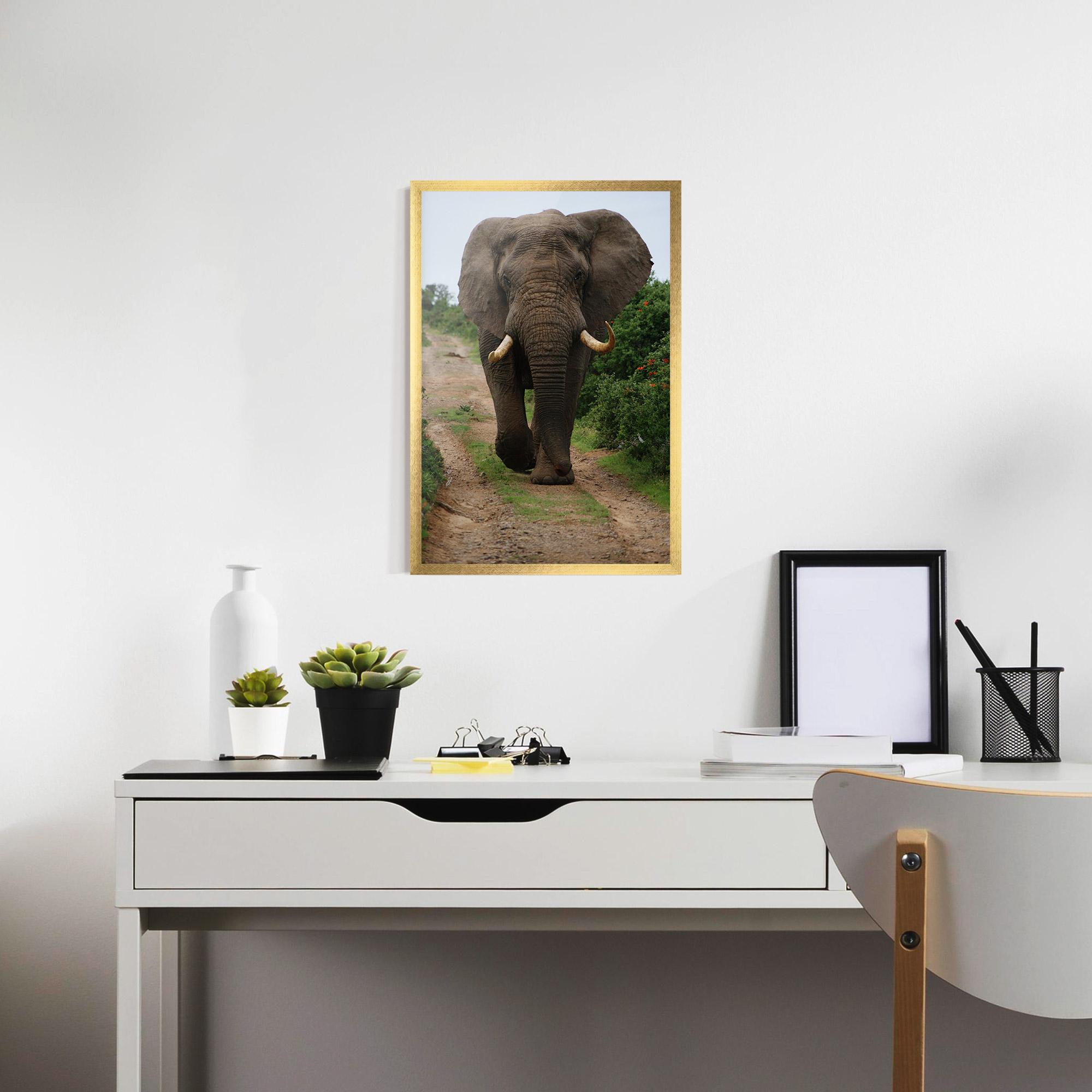 Plakat w Ramie Elephant Safari mockup 7