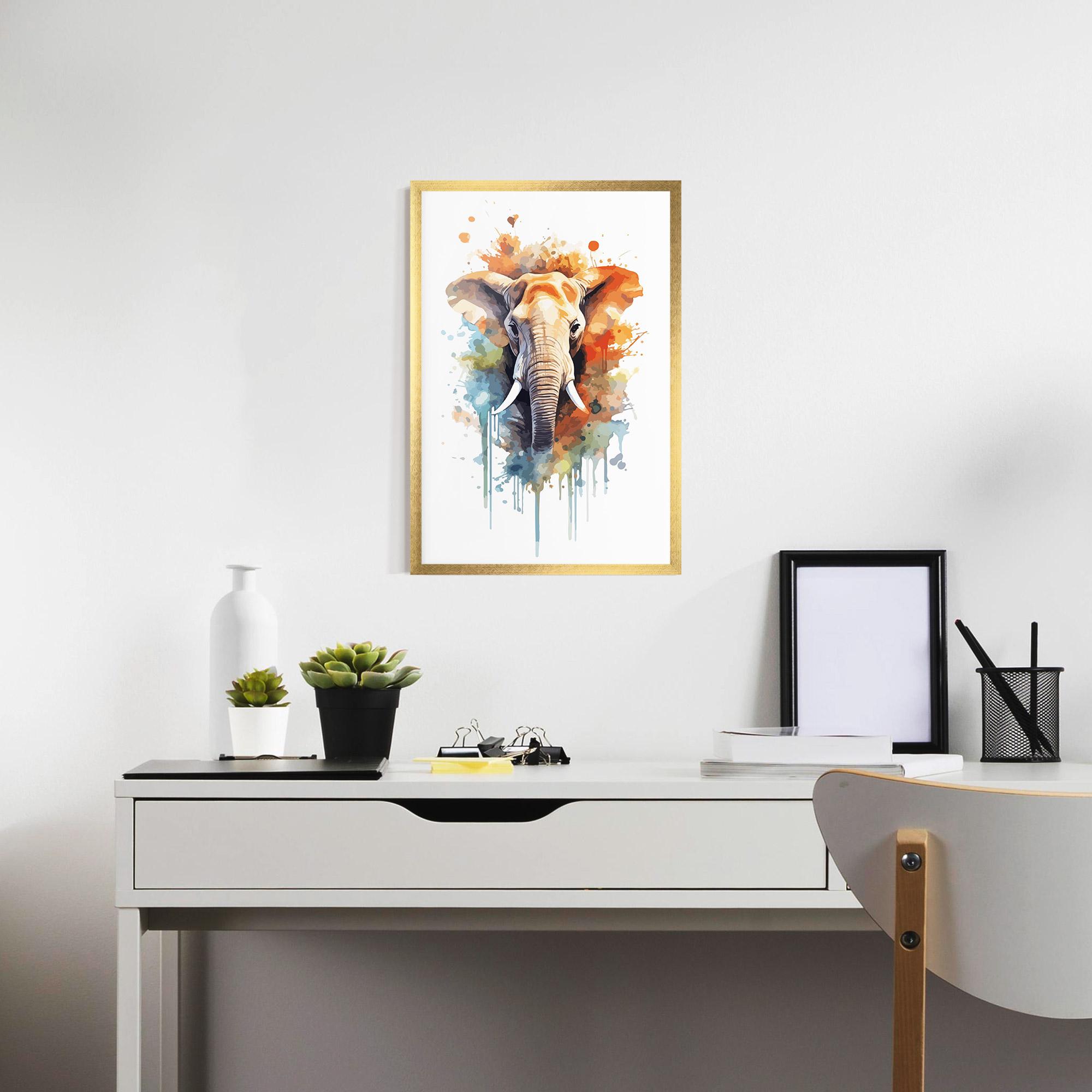 Plakat w Ramie Safari Animal Art mockup 7