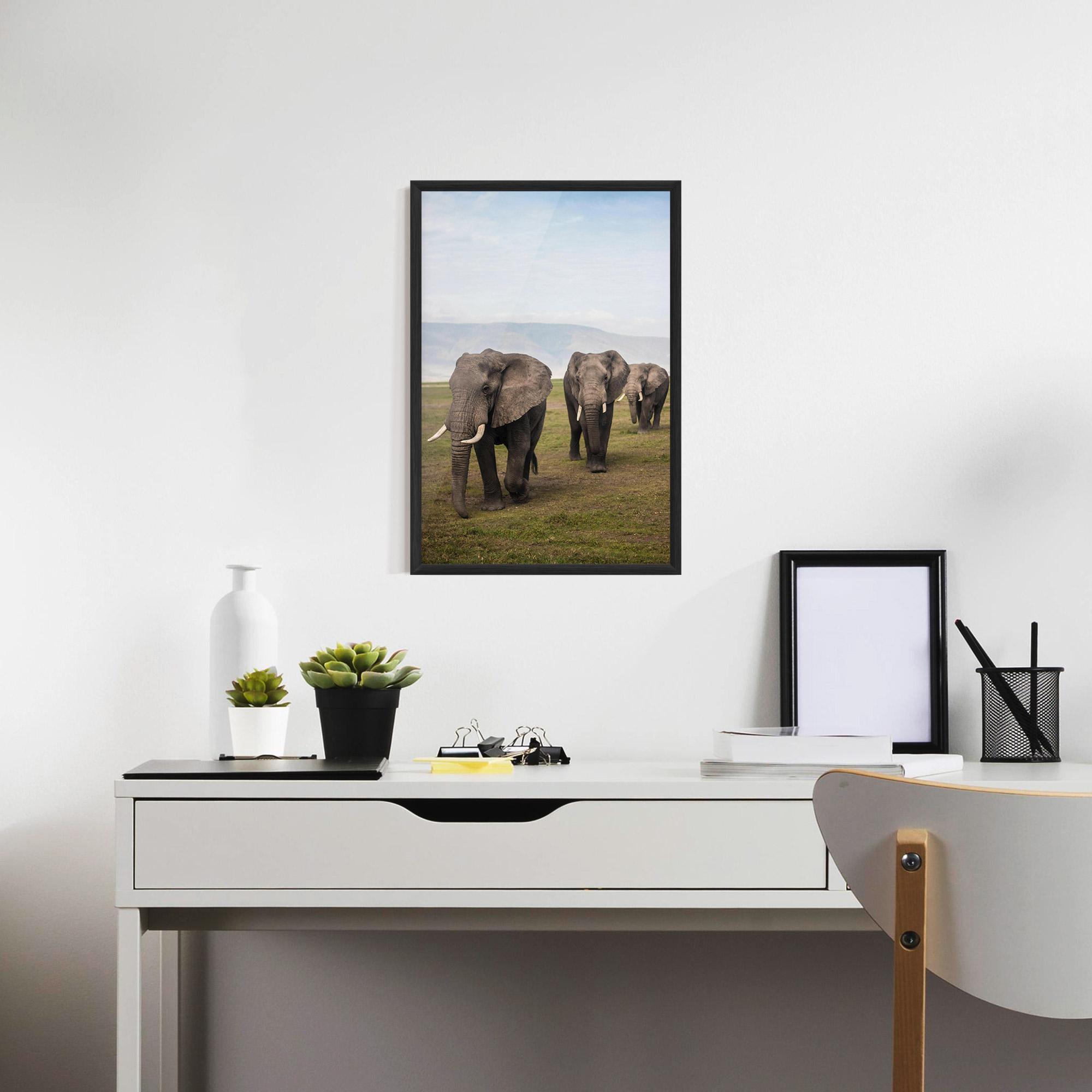 Plakat w Ramie Elephant Landscape mockup 7