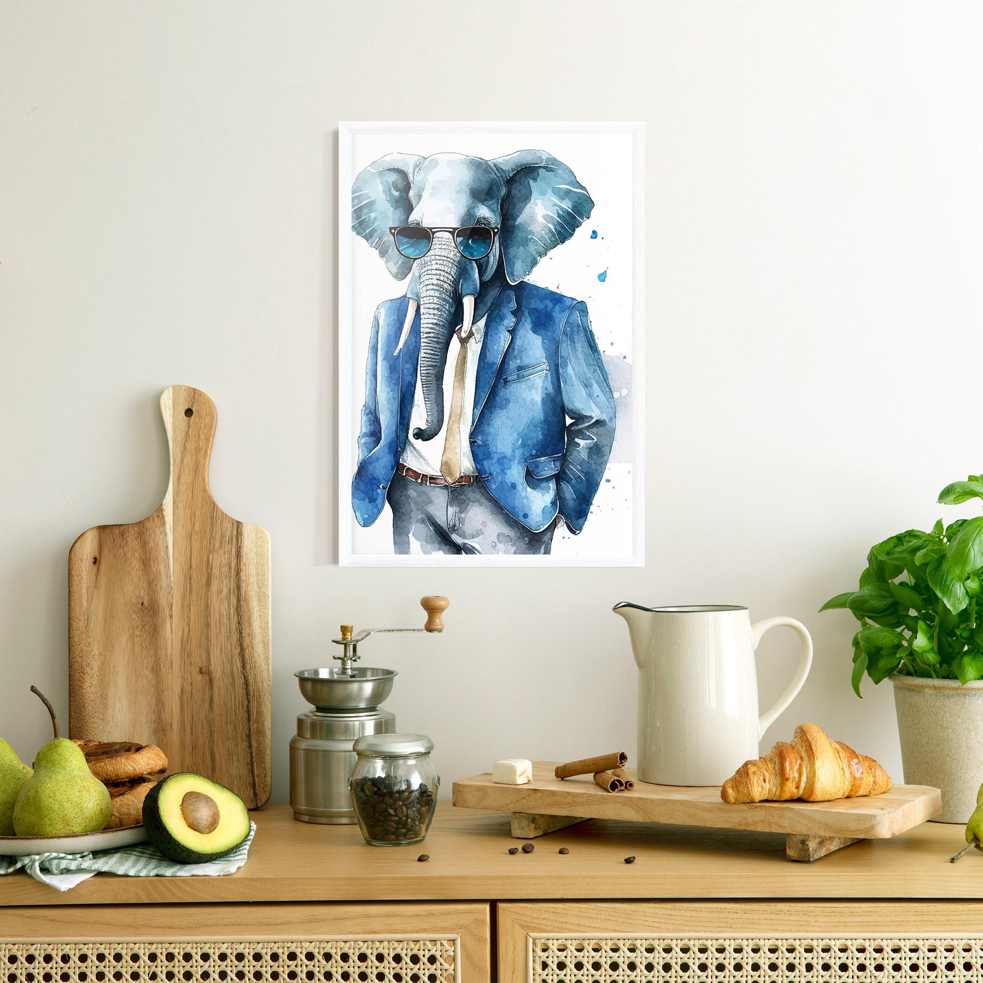 Plakat w Ramie Bussiness Elephant mockup 8