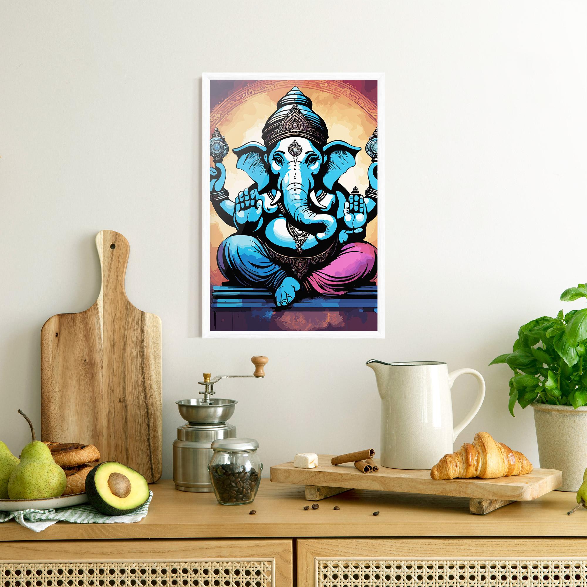 Plakat w Ramie Colorful Chaturthi mockup 8