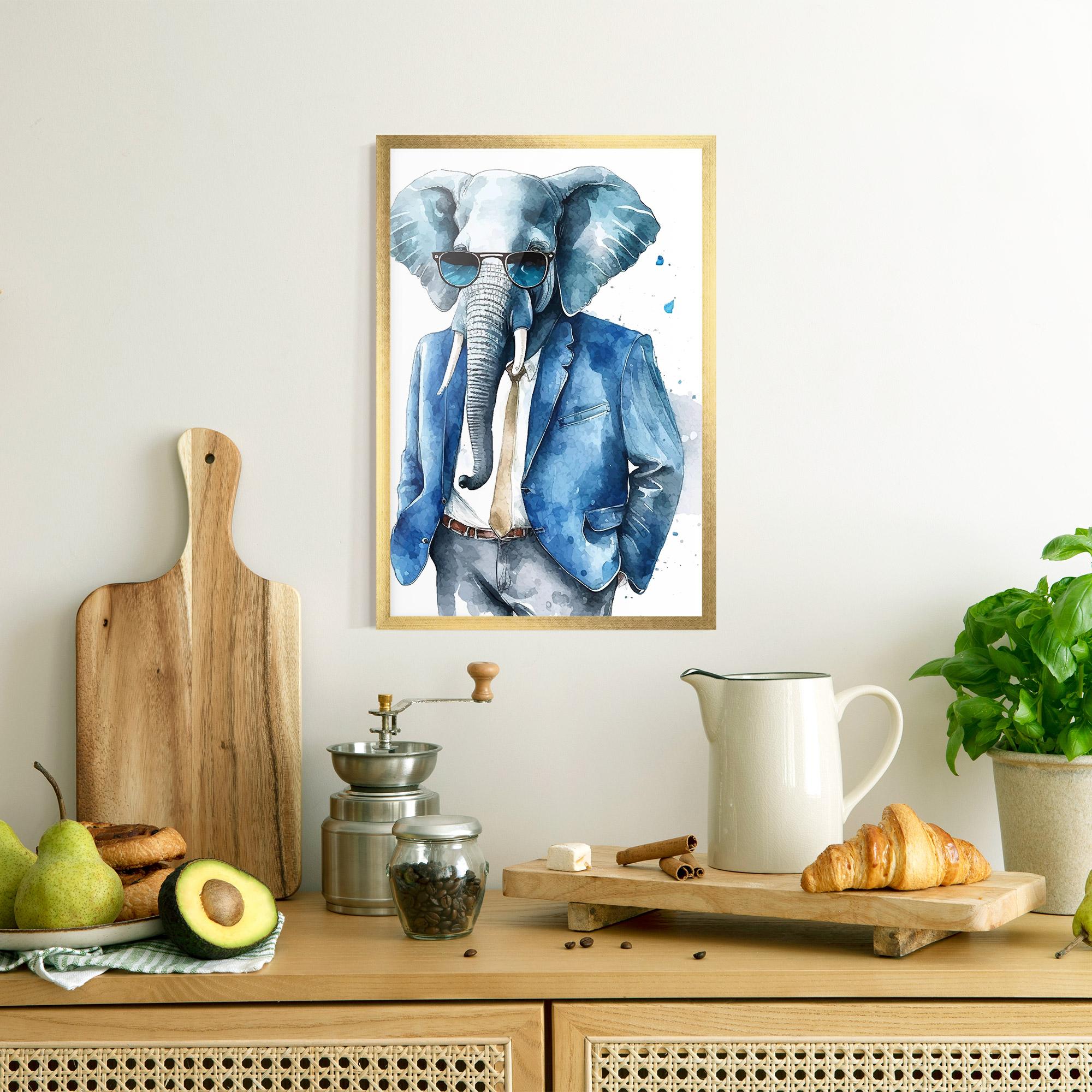 Plakat w Ramie Bussiness Elephant mockup 8