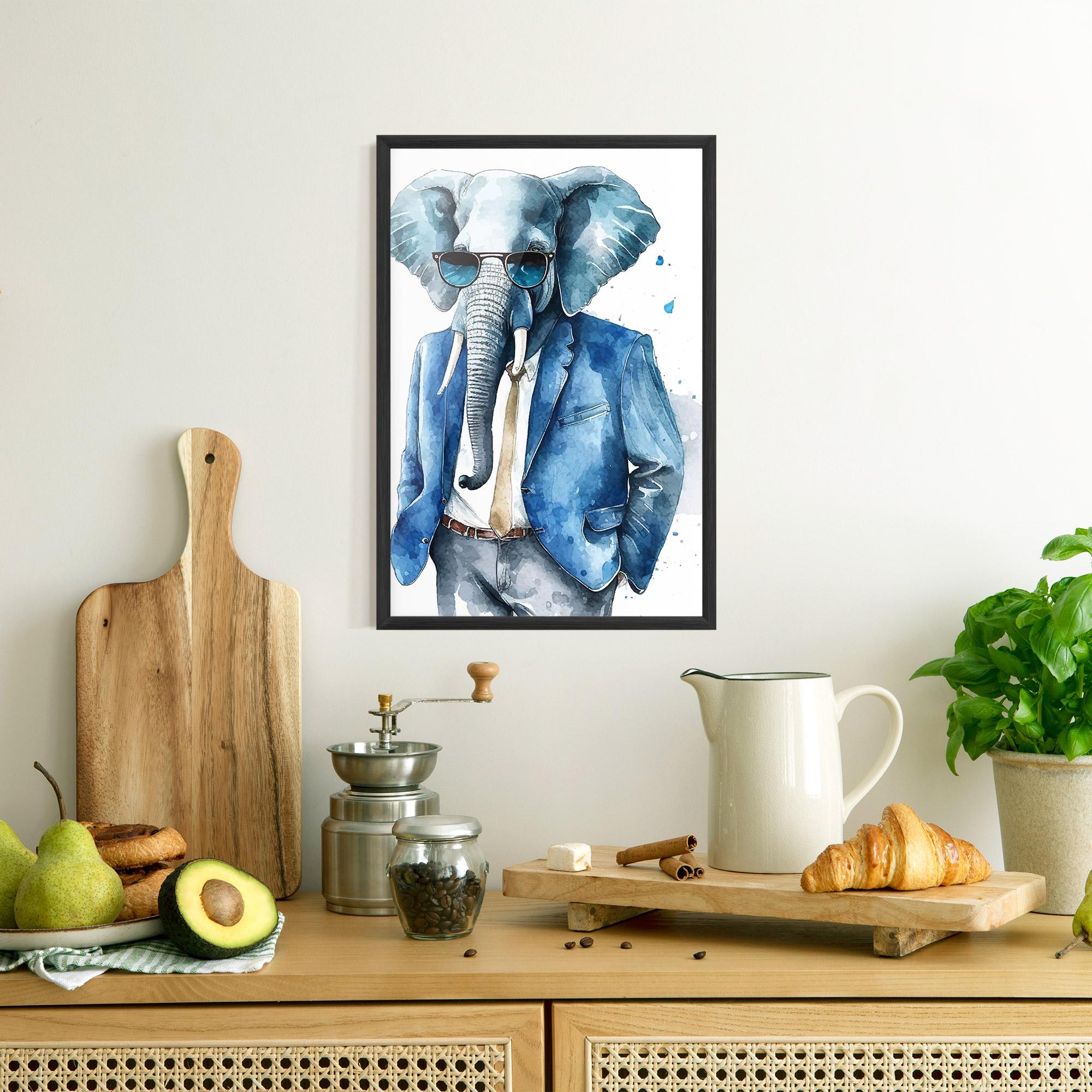 Plakat w Ramie Bussiness Elephant mockup 8