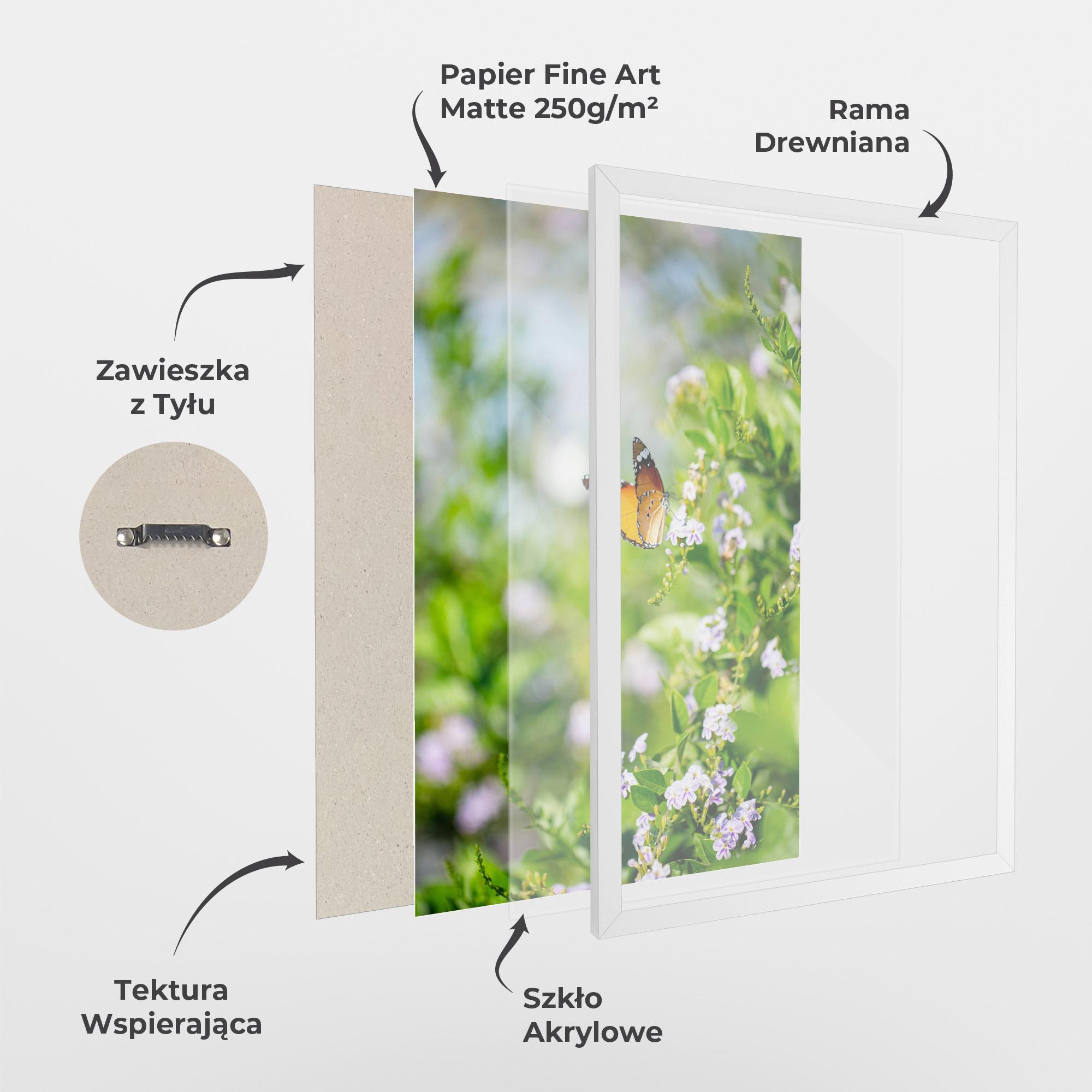 Plakat w Ramie Little Orange Elephant mockup 1