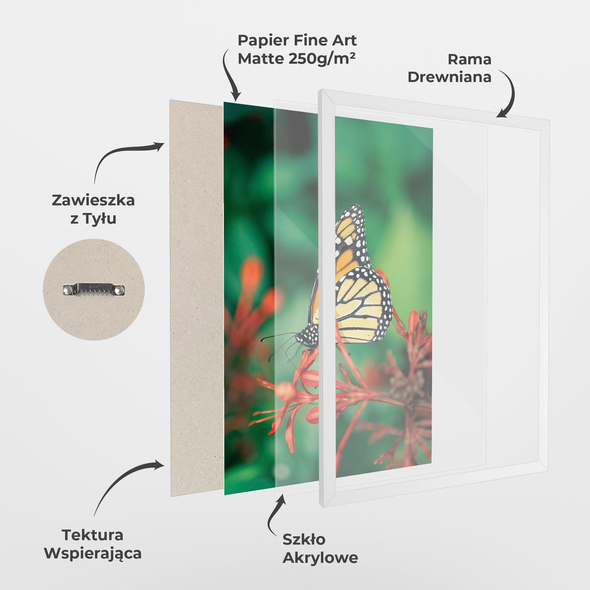 Plakat w Ramie Small Orange Butterfly mockup 1