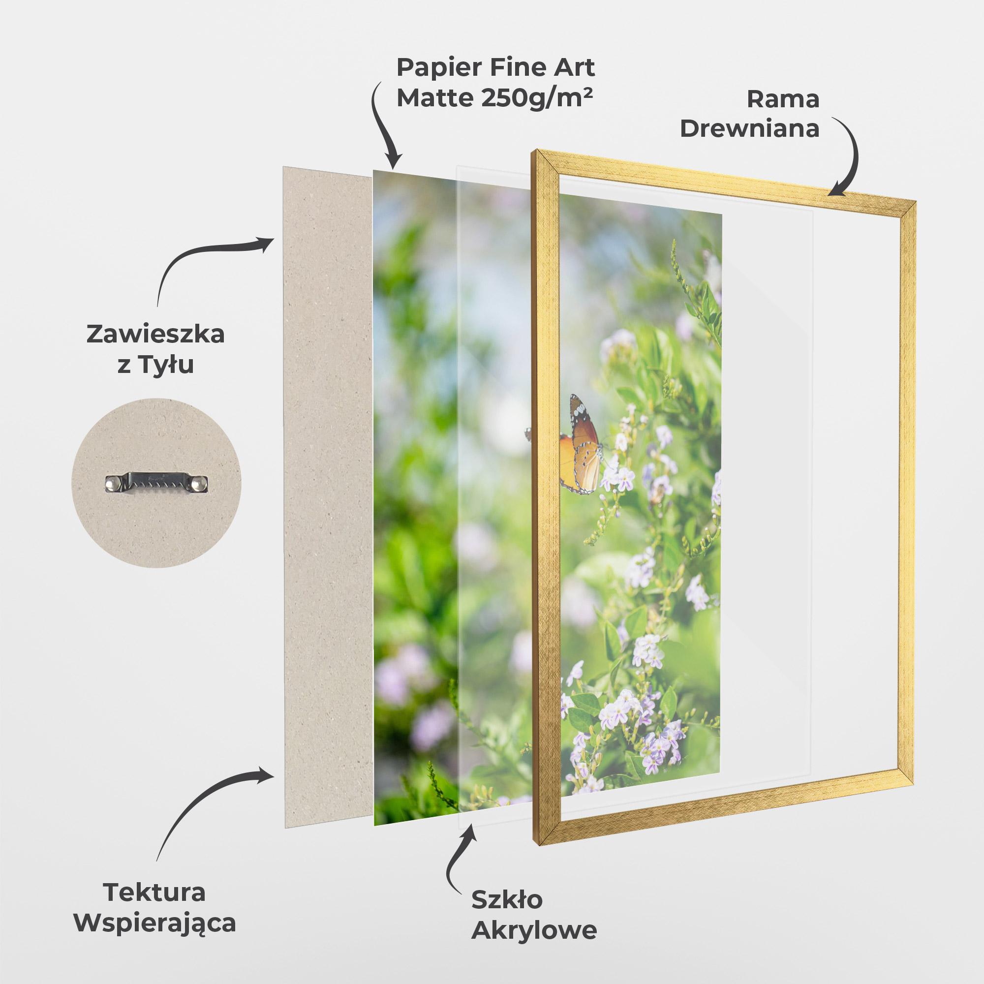 Plakat w Ramie Little Orange Elephant mockup 1