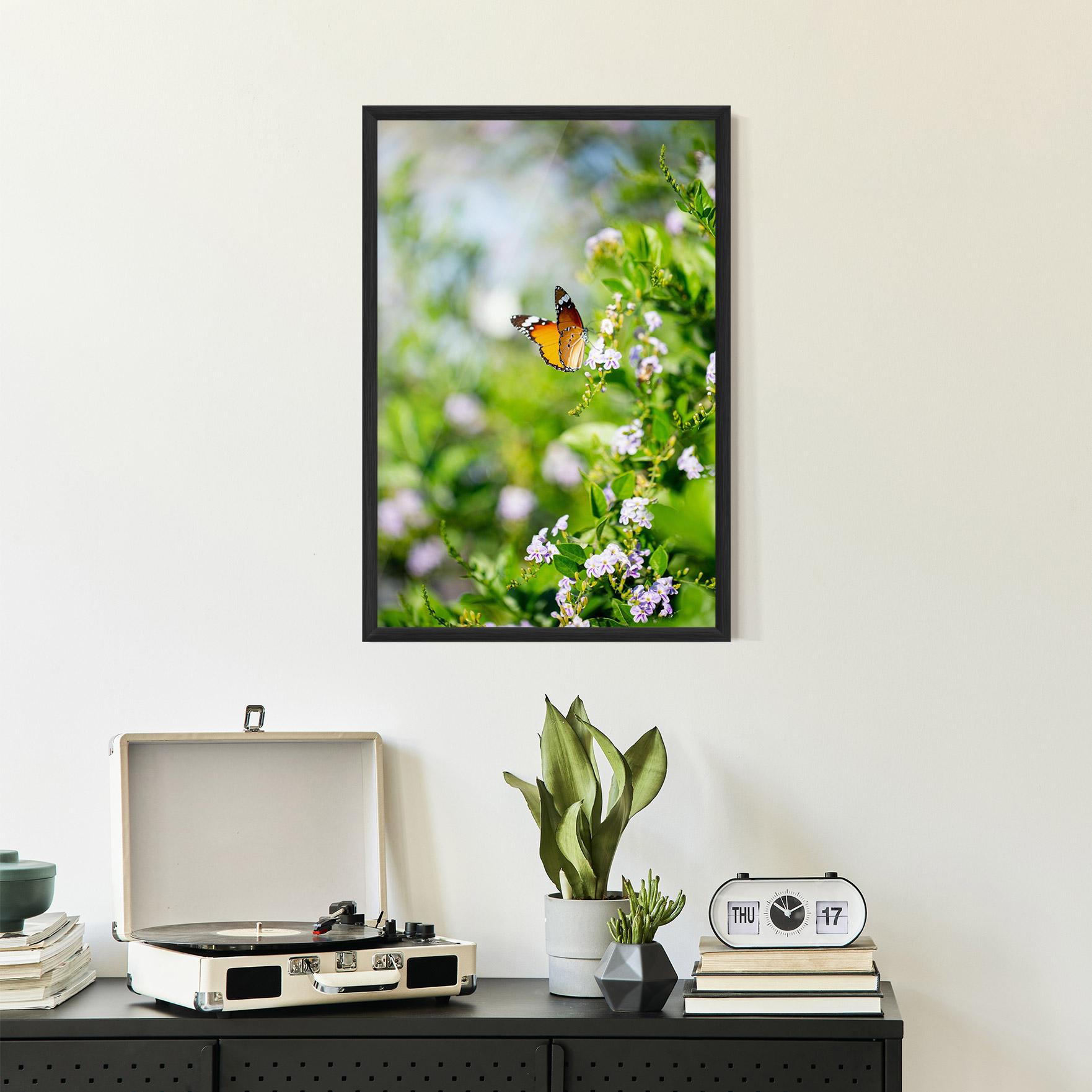 Plakat w Ramie Little Orange Elephant mockup 2