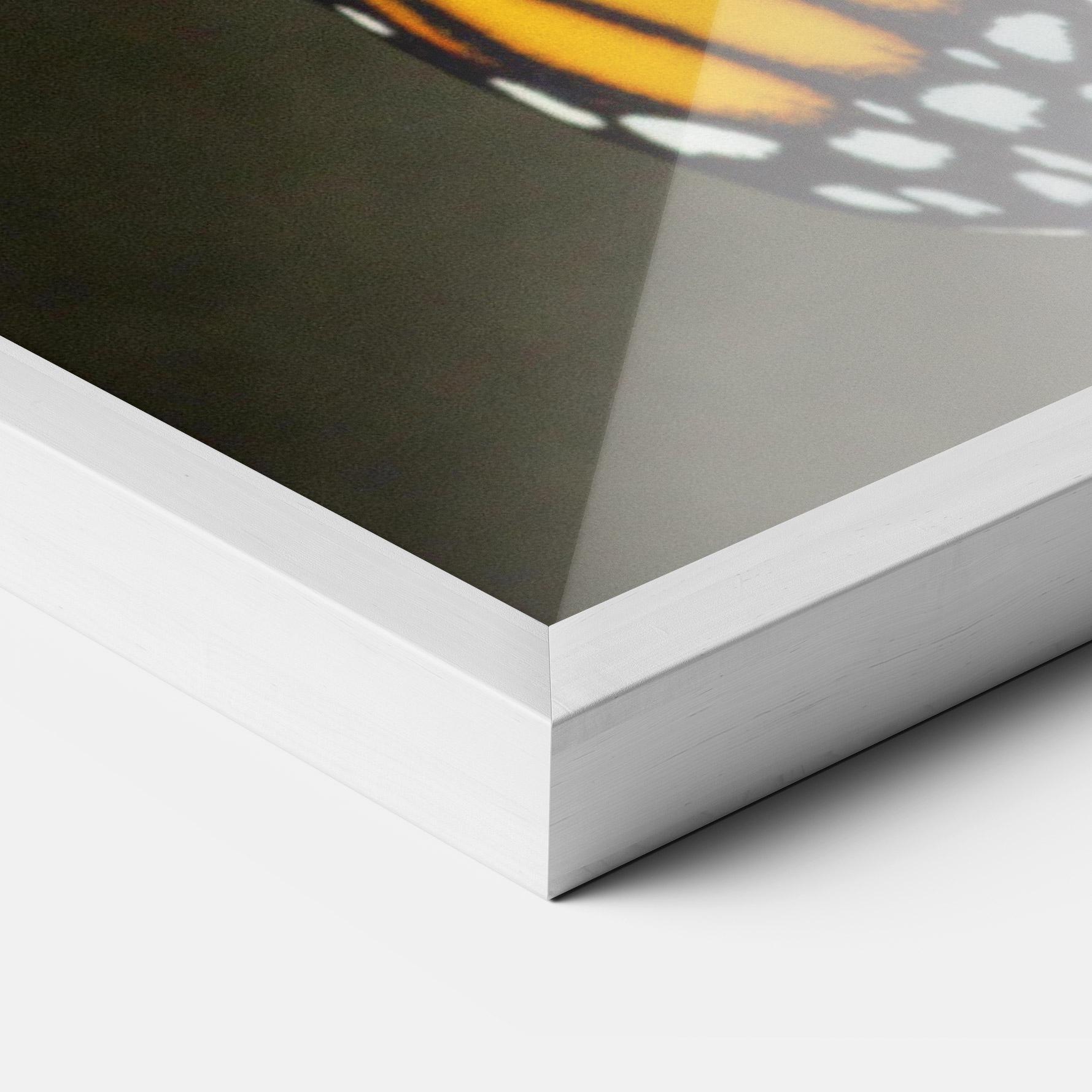 Plakat w Ramie Dark Yellow Butterfly mockup 3