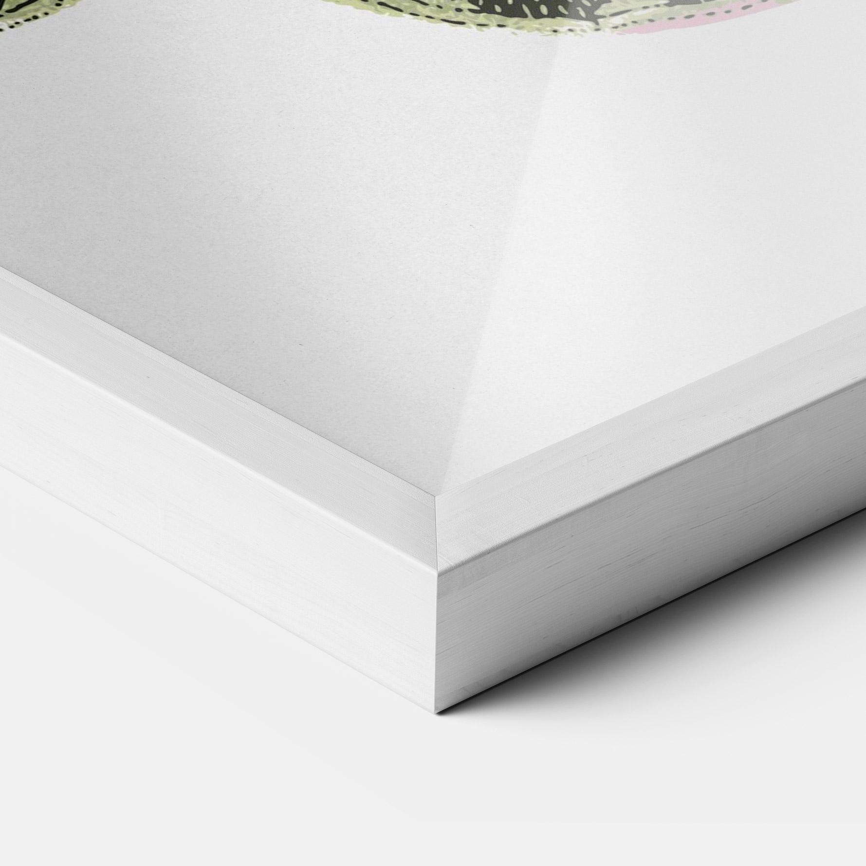 Plakat w Ramie Grey Yellow Butterfly mockup 3