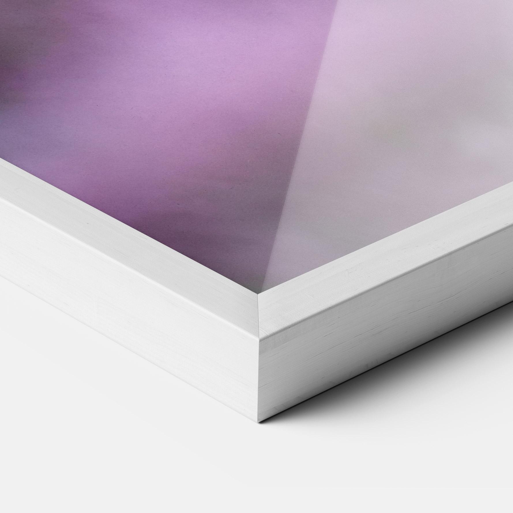 Plakat w Ramie Purple Flower Butterfly mockup 3