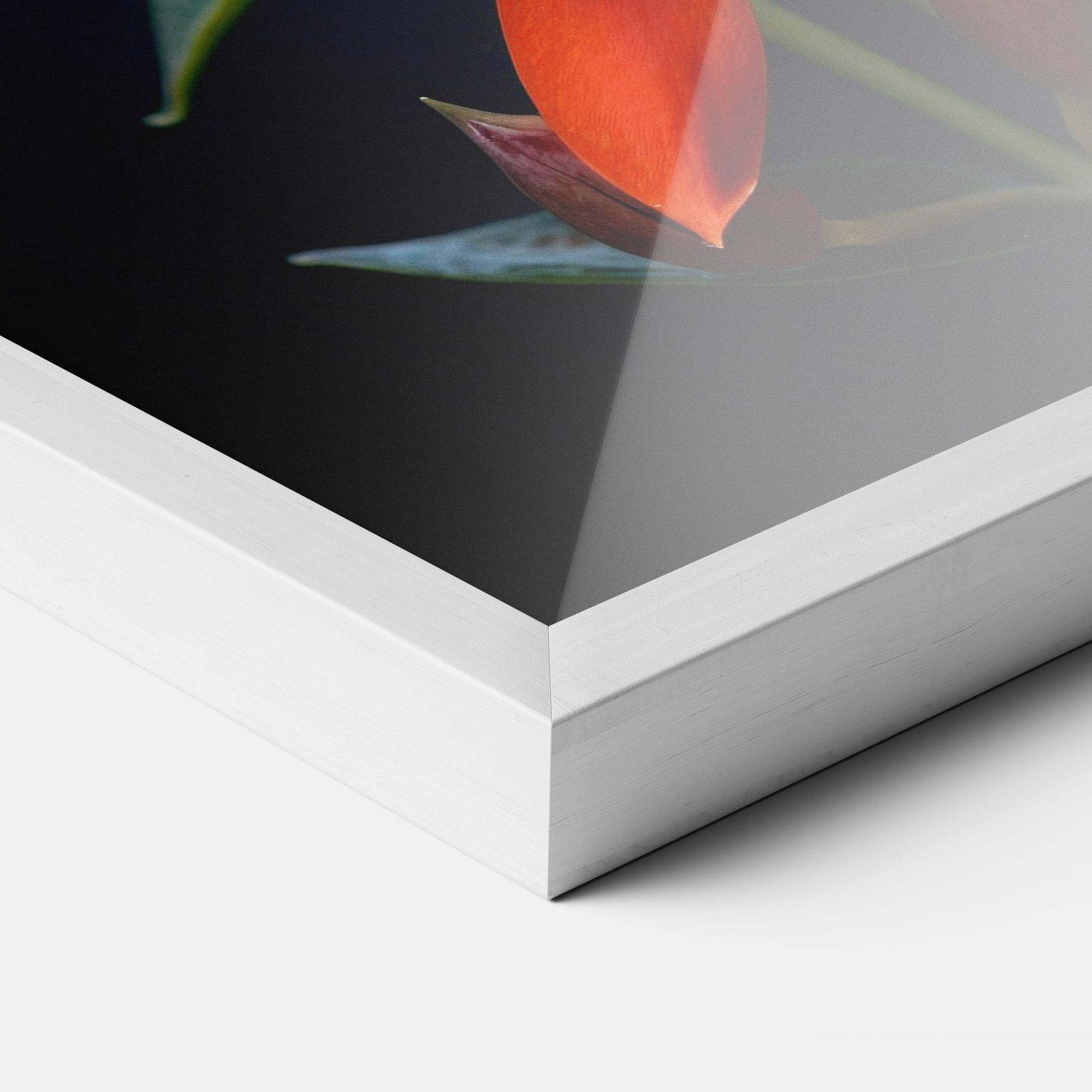 Plakat w Ramie Red Flower Butterfly mockup 3